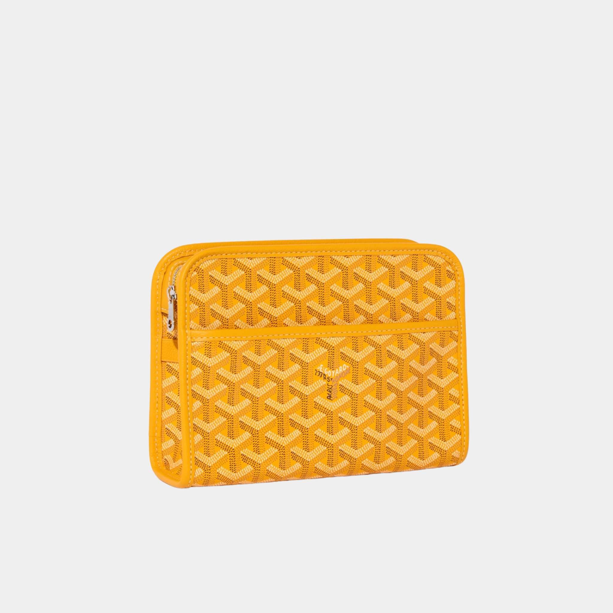 Goyard Jouvence PM Toiletry Bag Yellow, Front