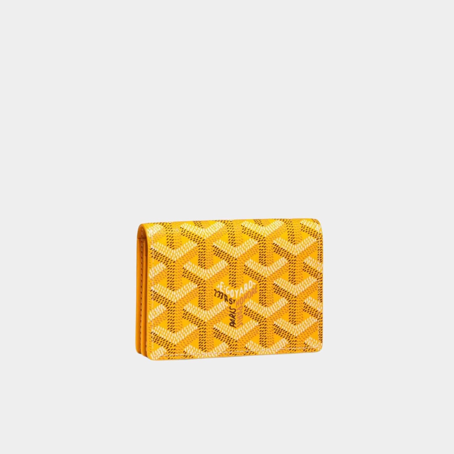 Goyard Malesherbes Card Wallet, Yellow, Front View