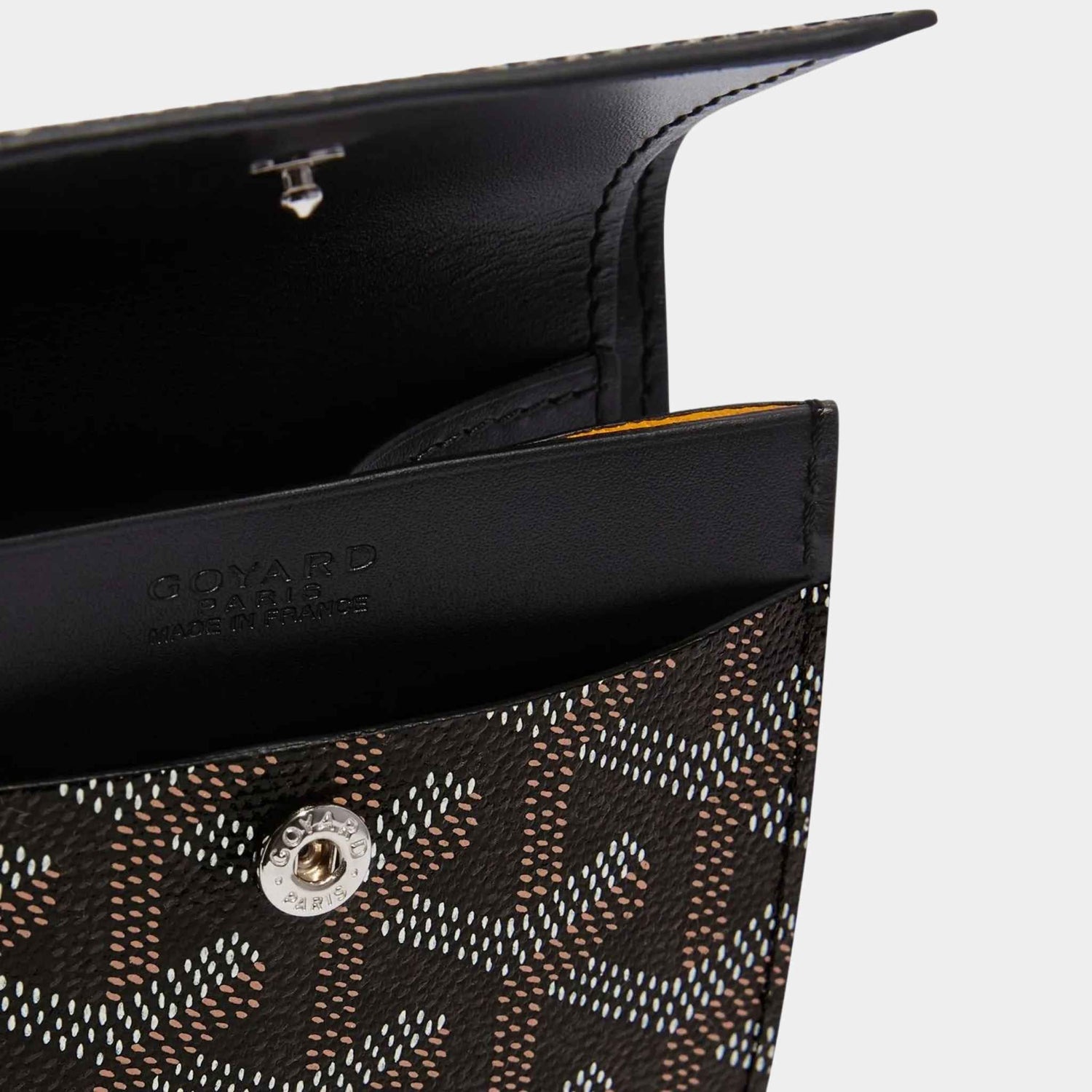 Goyard Marigny Wallet, Black, Inside Pouch View