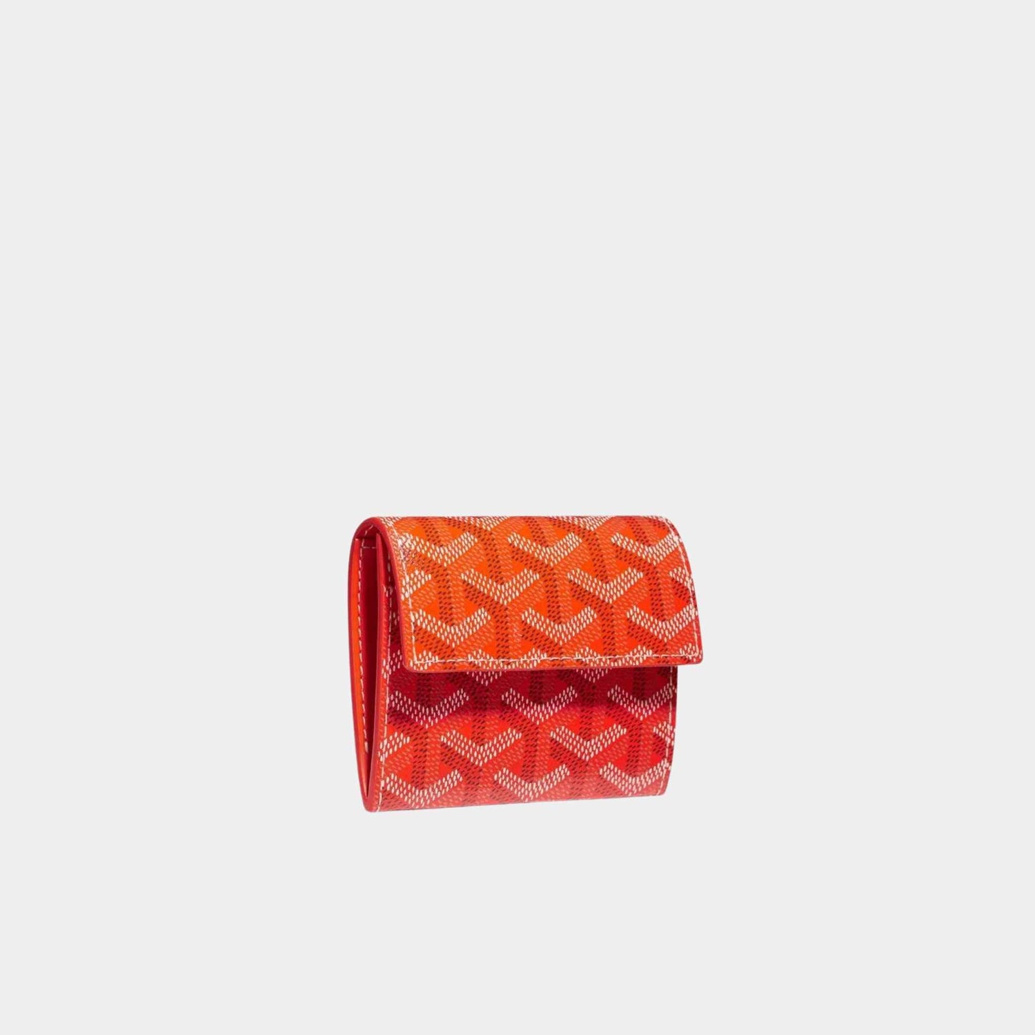 Goyard Marigny Wallet, Orange, Front View