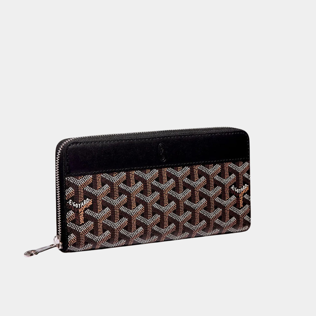 Goyard Matignon GM Wallet, Black, Front View