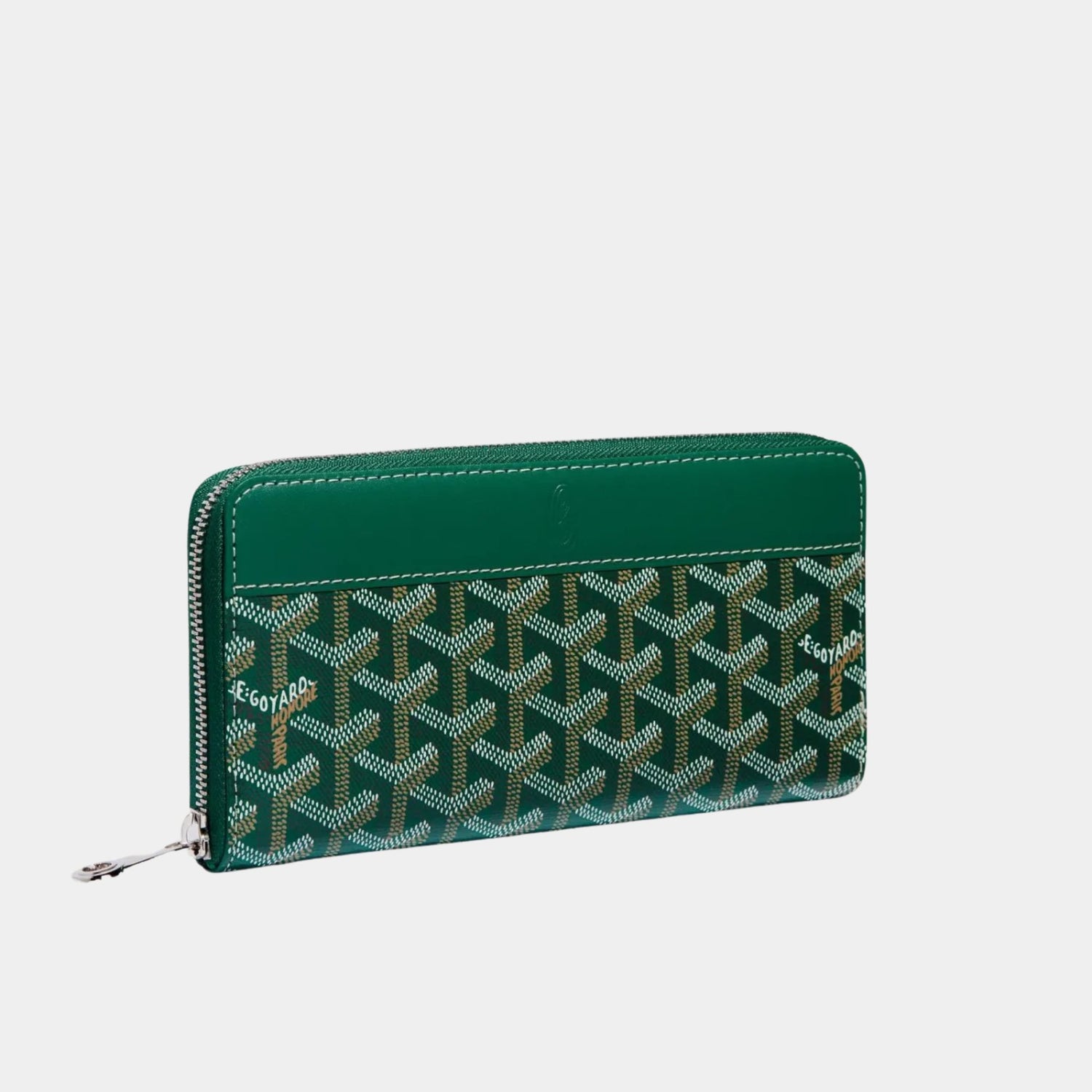 Goyard Matignon GM Wallet, Green, Front View