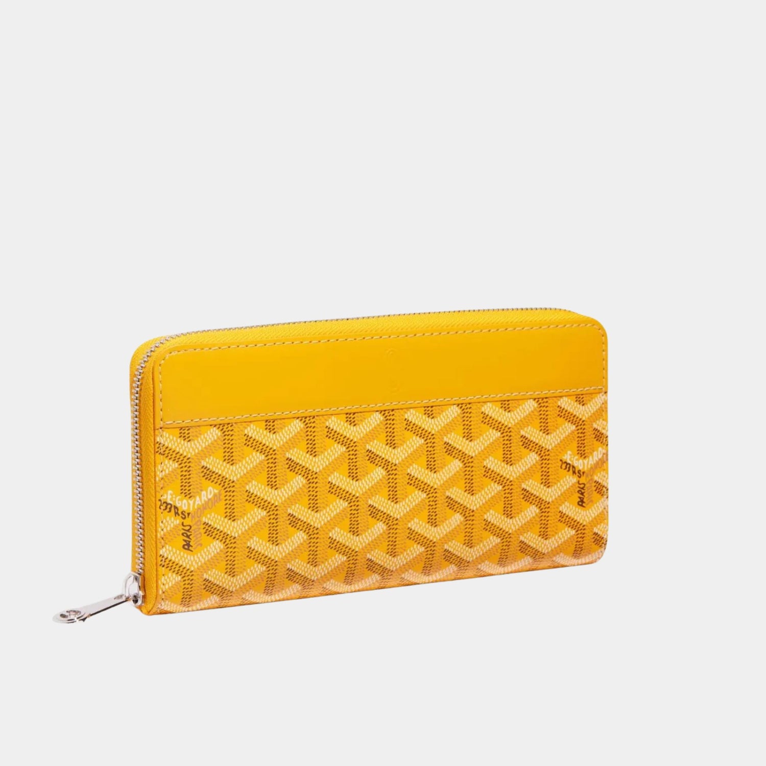 Goyard Matignon GM Wallet, Yellow, Front View