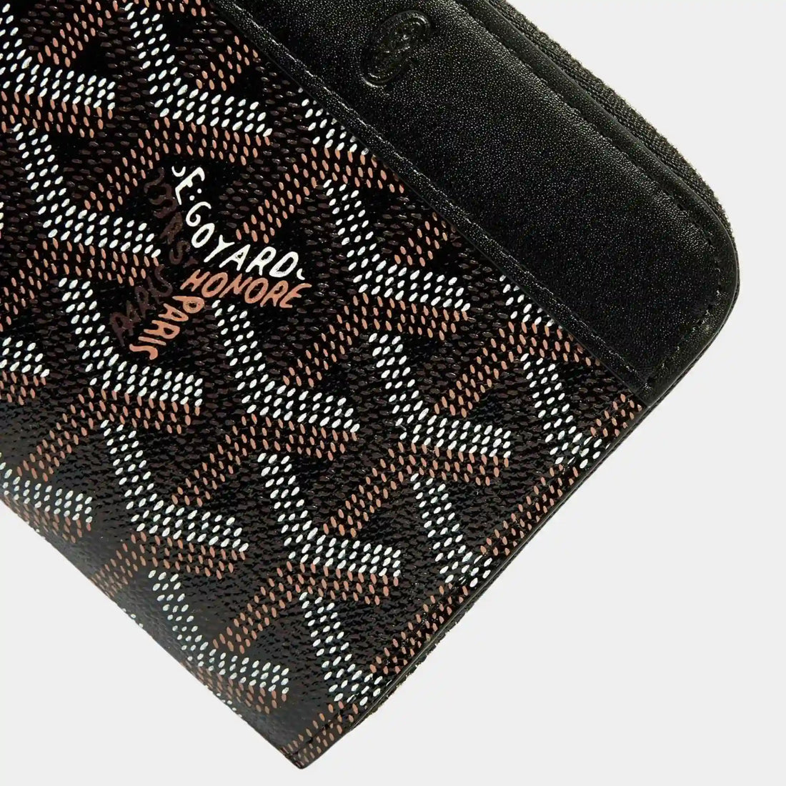 محفظة Goyard ماتينيون PM، أسود، منظر جانبي