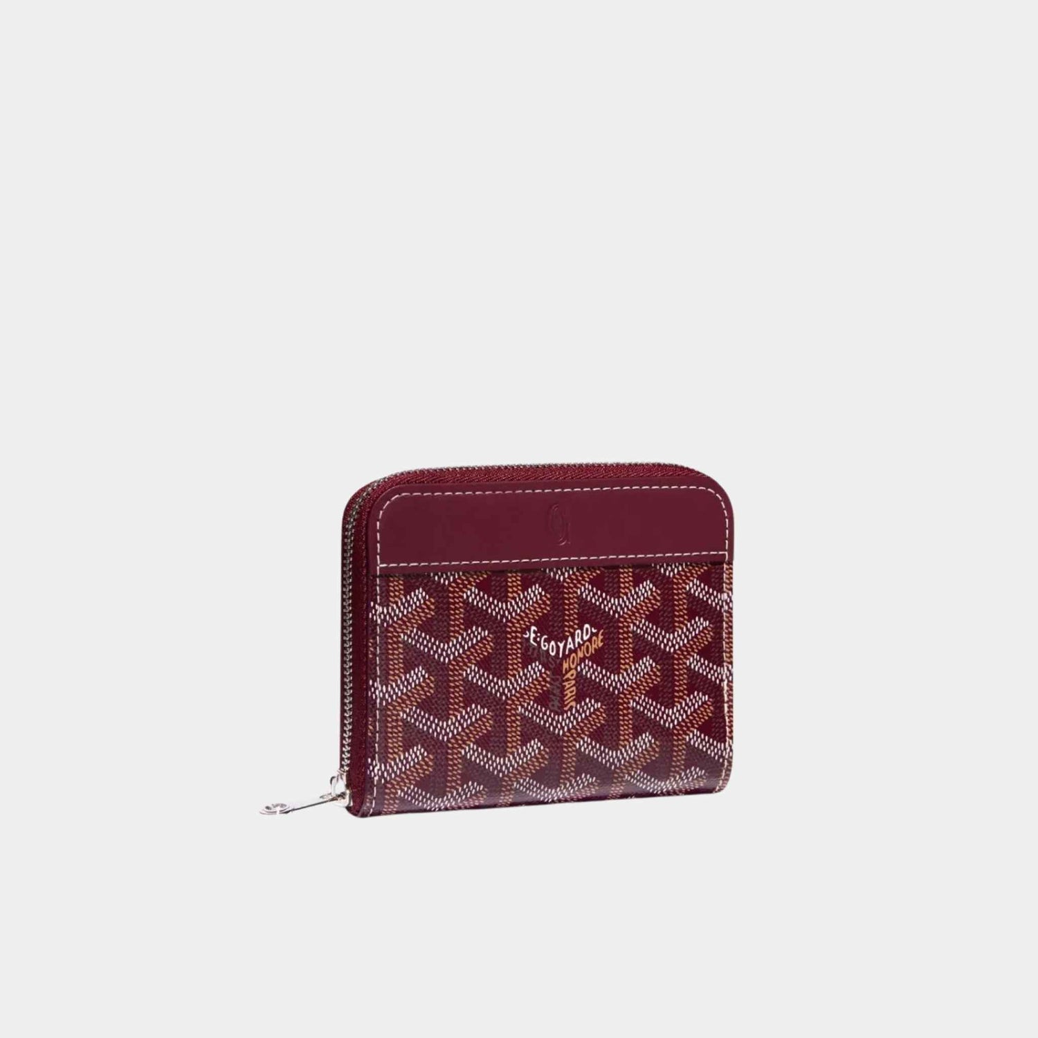 Goyard Matignon PM Wallet, Burgundy, Front View