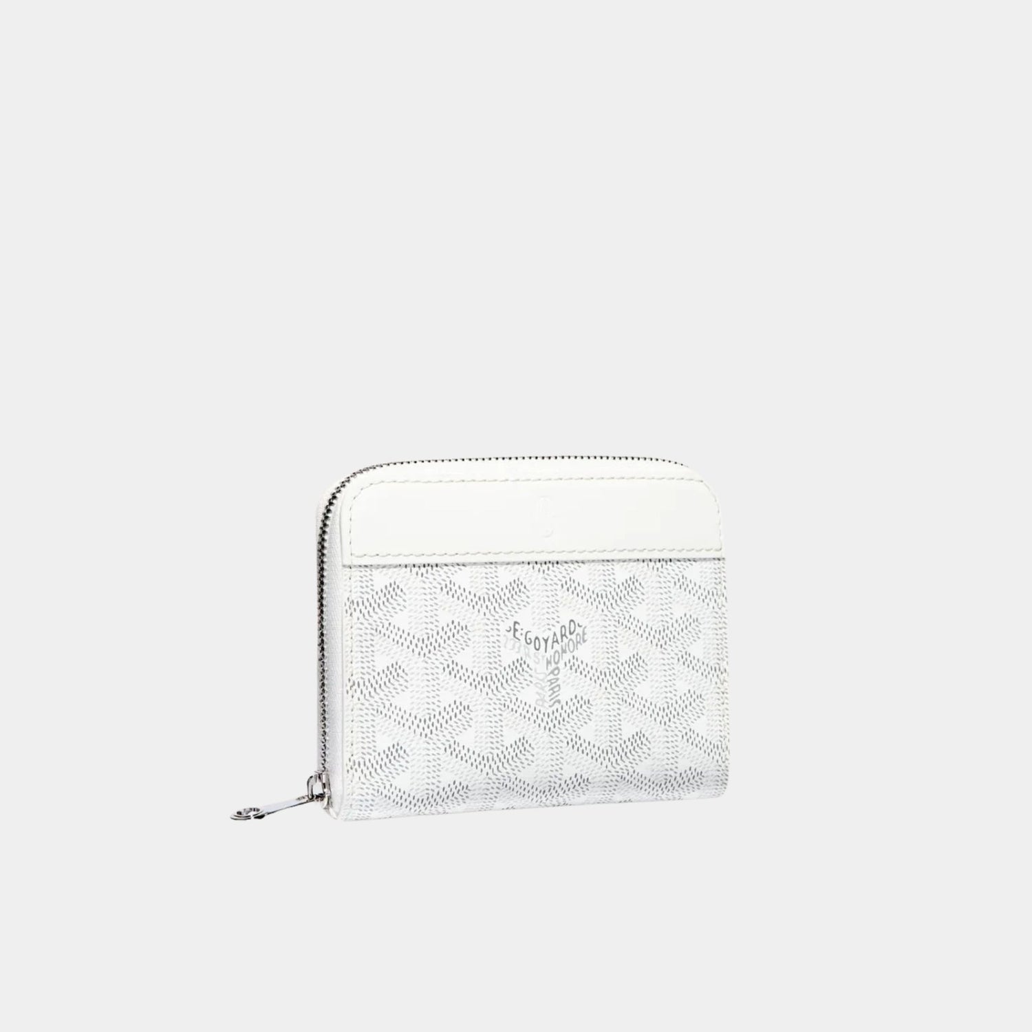 Goyard Matignon PM Wallet, White,, Front View