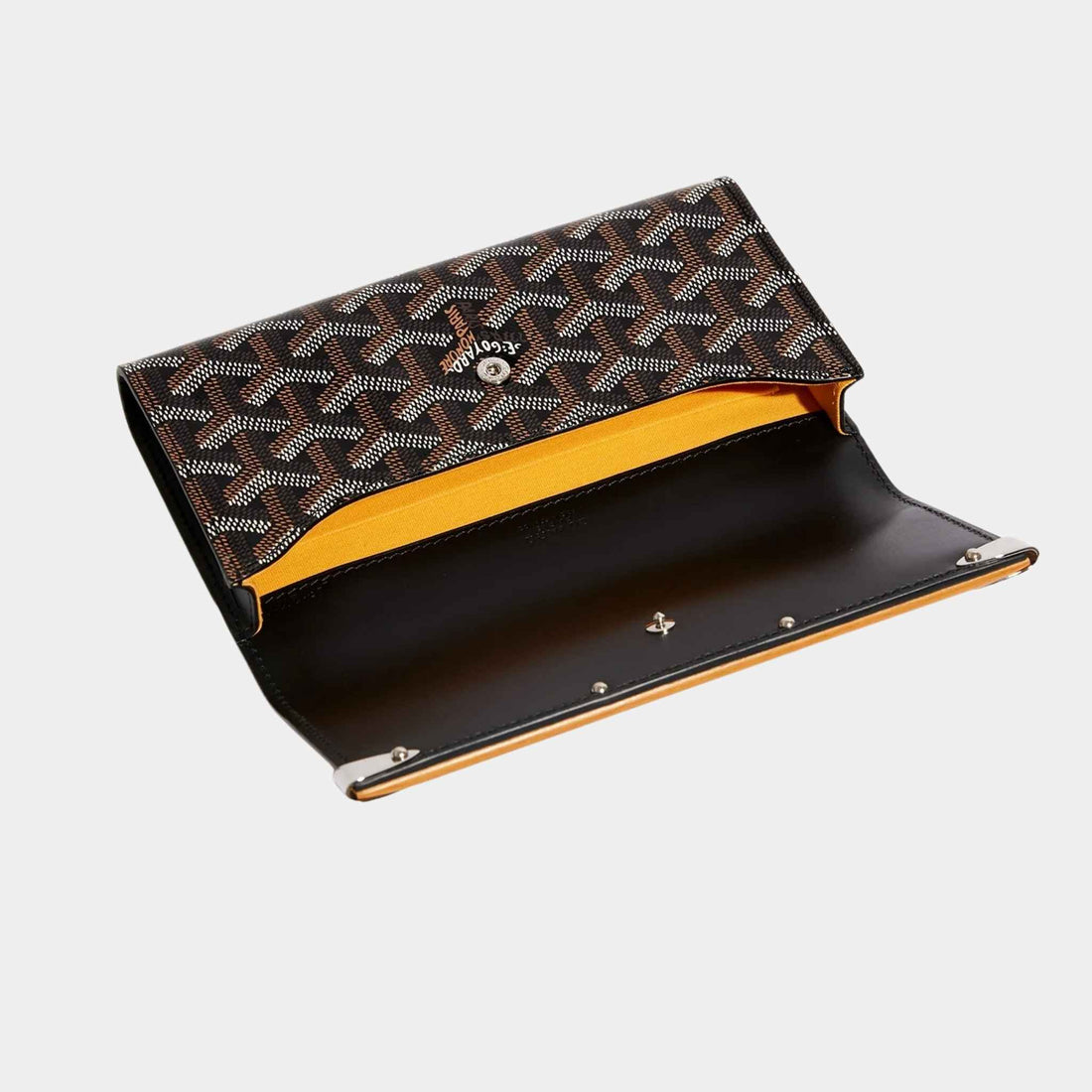 حافظة Goyard مونتي كارلو ميني، أسود، منظر داخلي
