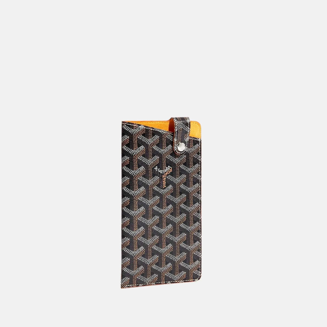 Goyard Montmartre GM Case, Black And Tan, Front