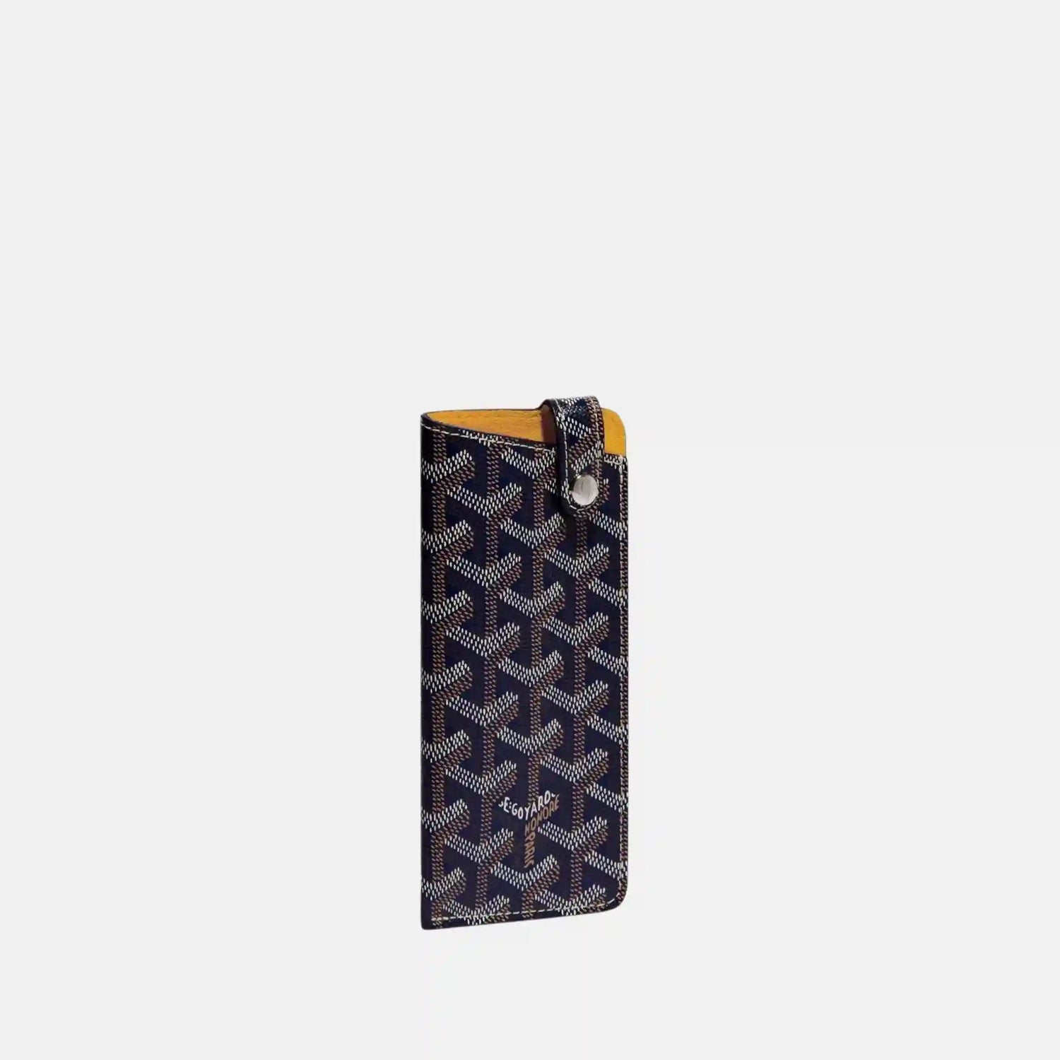 Goyard Montmartre PM Glasses Case, Navy Blue