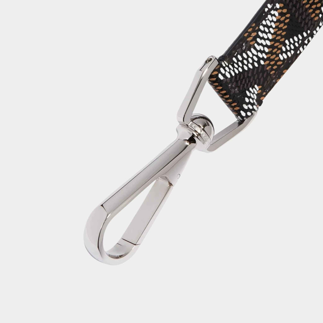 حلقة مفاتيح Goyard Mousqueton، أسود، لقطة مقرّبة