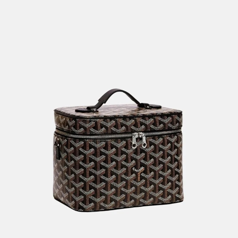 Goyard Muse Vanity Case Bag, Black, SideView