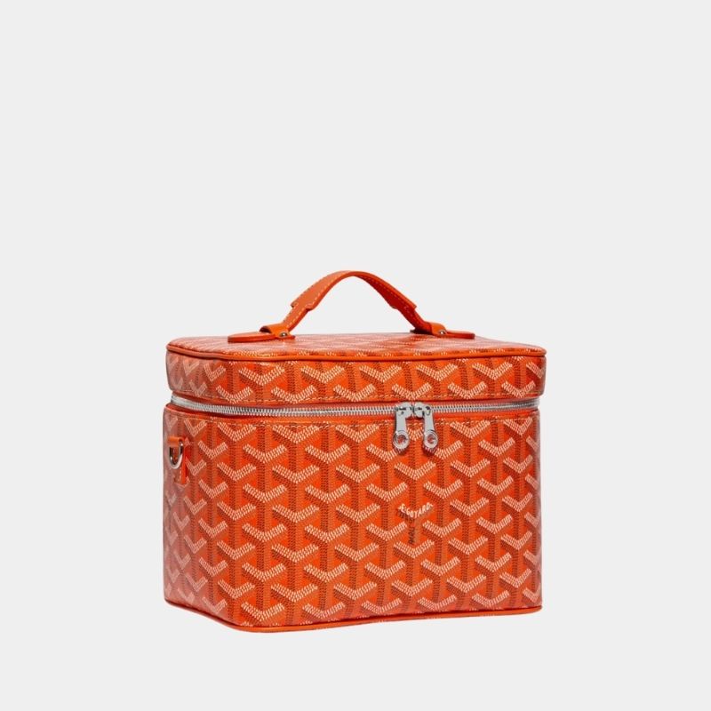 Goyard Muse Vanity Case Bag, Orange, SideView