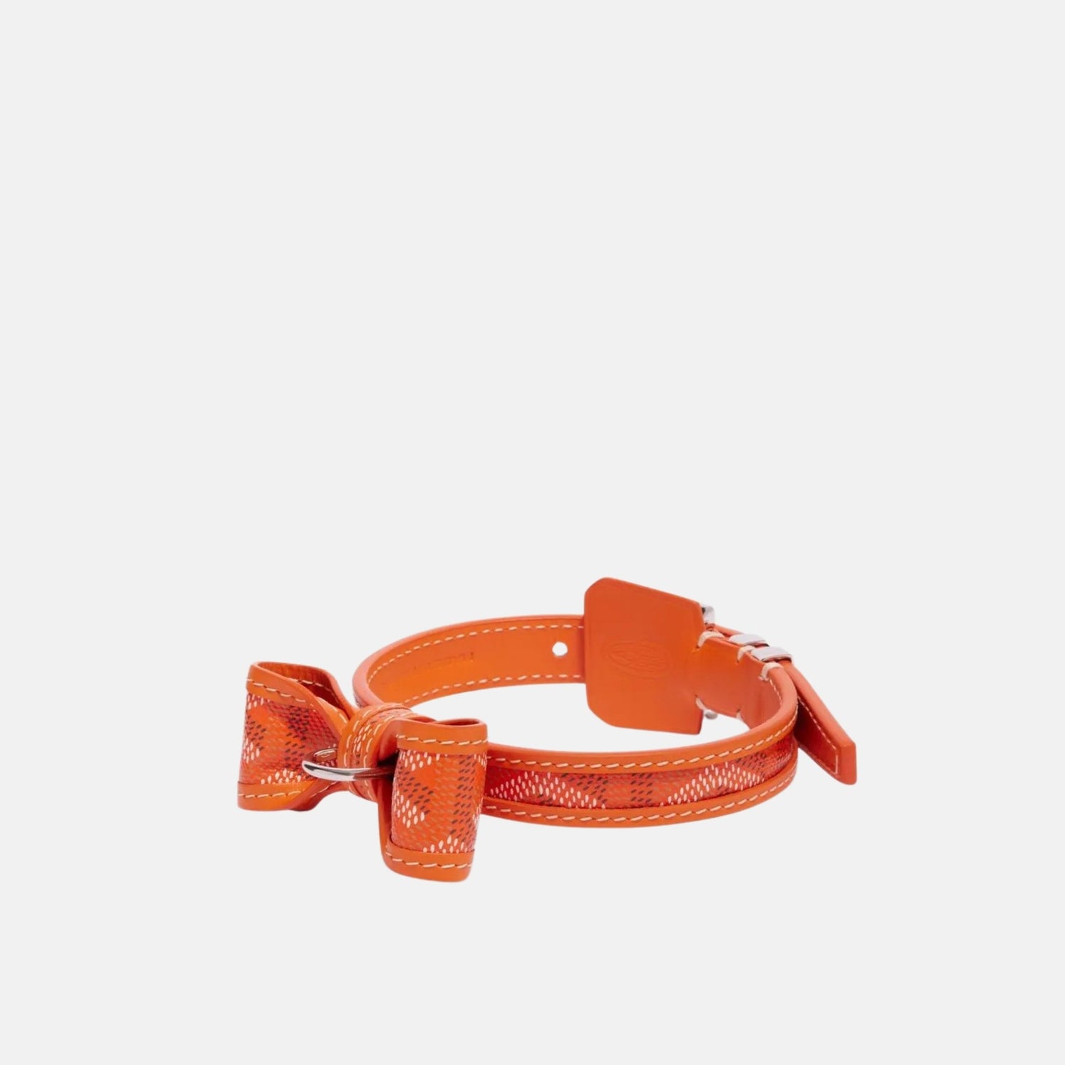 Goyard Oscar Luxury Collar For Cats And Small Dogs, Orange, Front