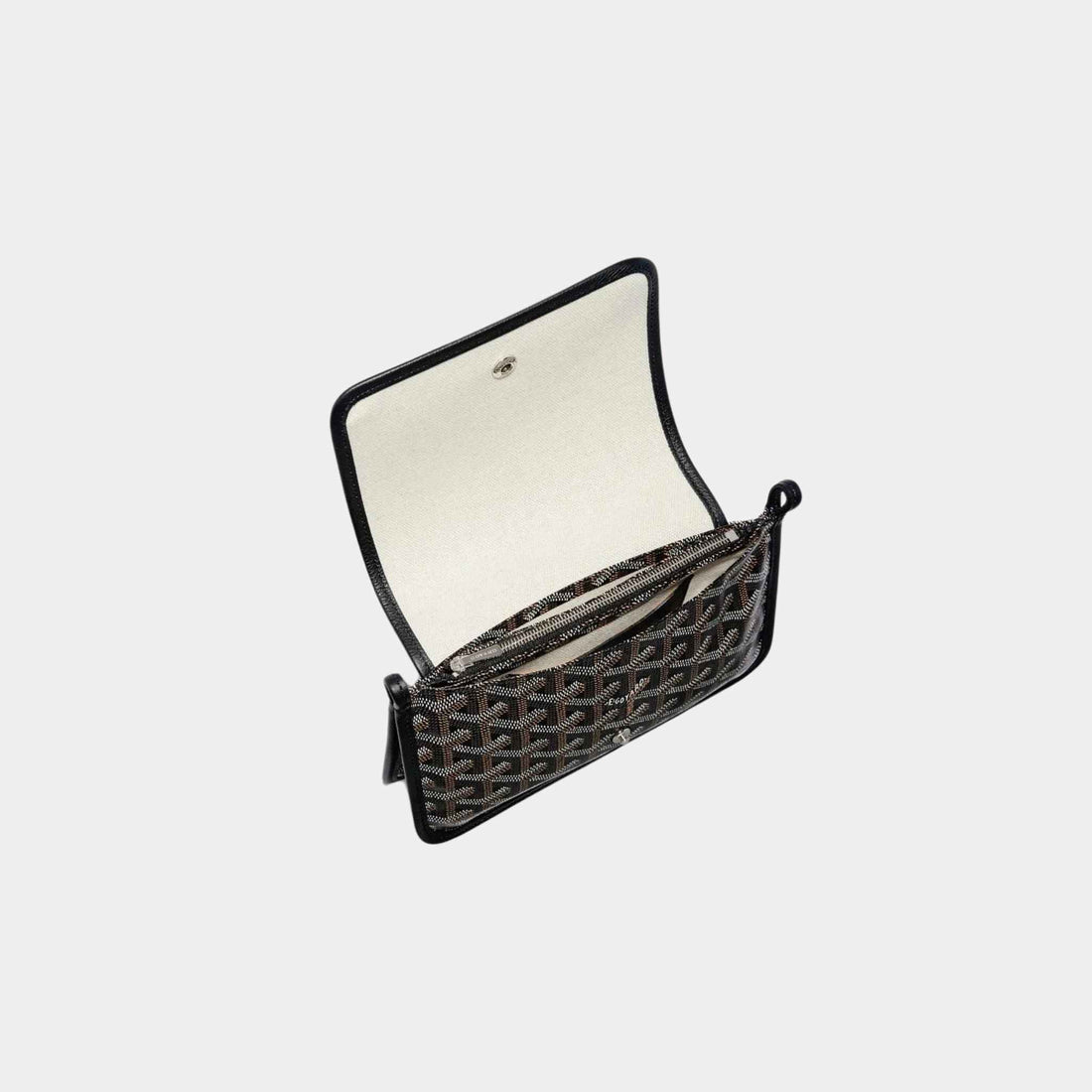 محفظة Goyard Plumet الجيبية، سوداء، منظر داخلي