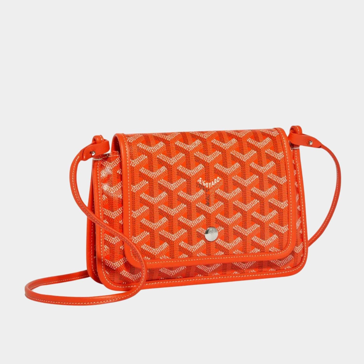 Goyard Plumet Pocket Wallet, Orange, Front View