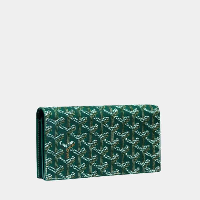 Goyard Richelieu Wallet, Green, FrontView