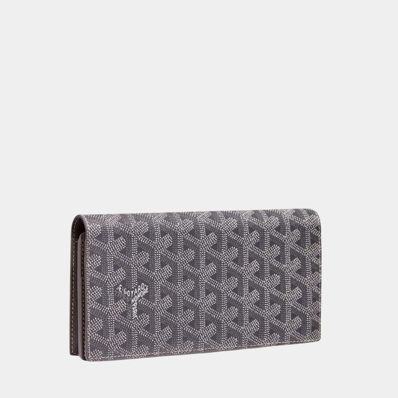 Goyard Richelieu Wallet, Grey, FrontView