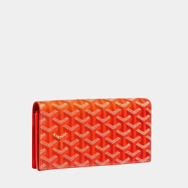 Goyard Richelieu Wallet, Orange, FrontView