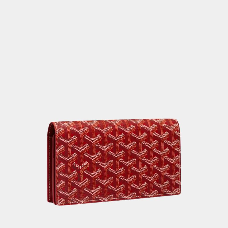 Goyard Richelieu Wallet, Red, FrontView