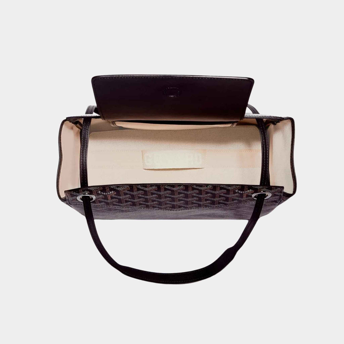 حقيبة يد Goyard Rouette Souple، سوداء، منظر داخلي