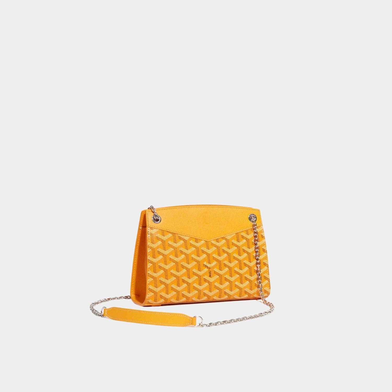 Goyard Rouette Structuré Mini Handbag, Yellow, Front View