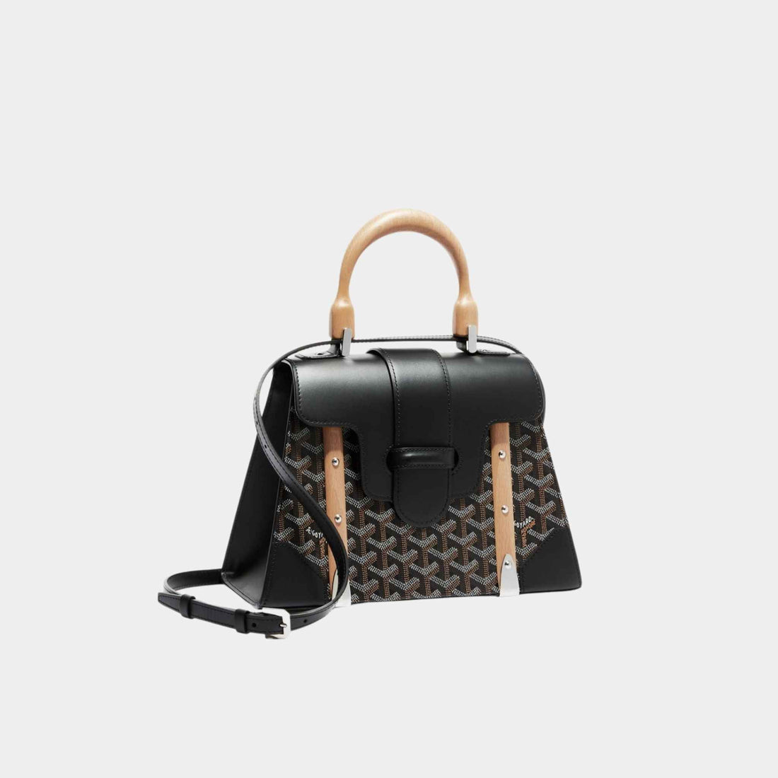 Goyard Saïgon PM Bag, Black, Front View