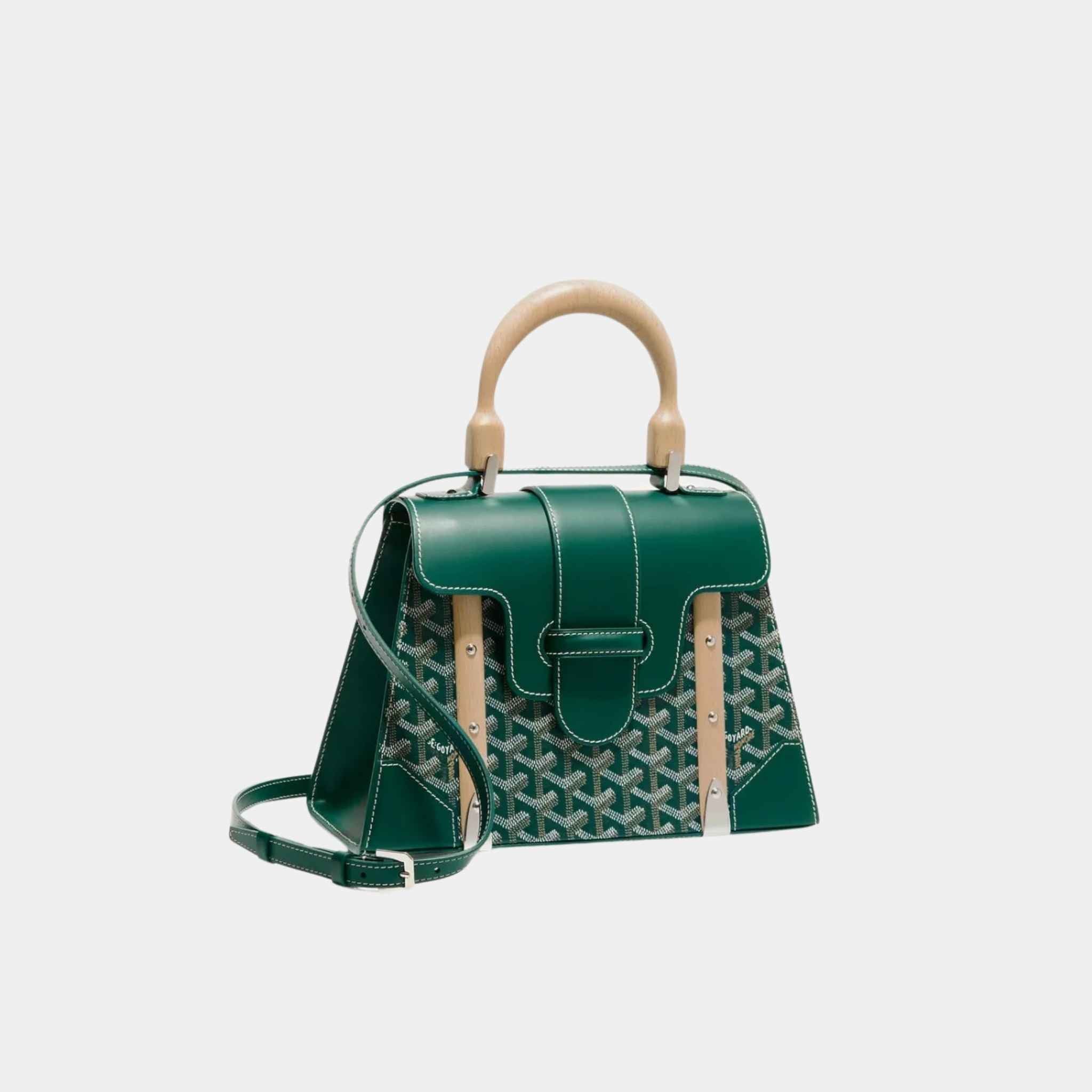 Goyard Saïgon PM Bag, Green, Front View