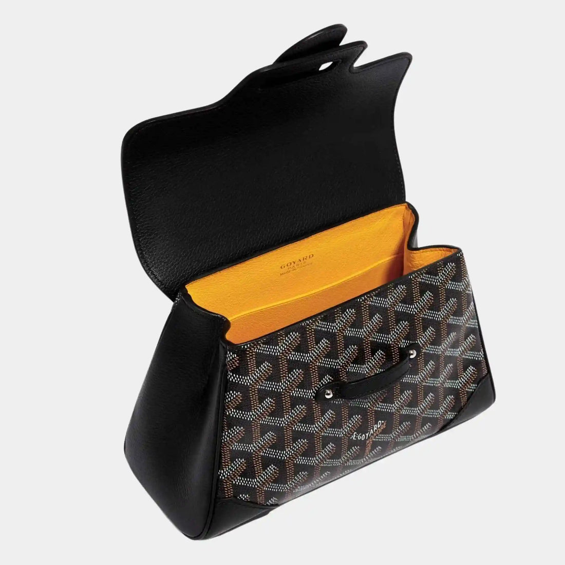 حقيبة Goyard Saïgon Souple ميني، سوداء، منظر داخلي