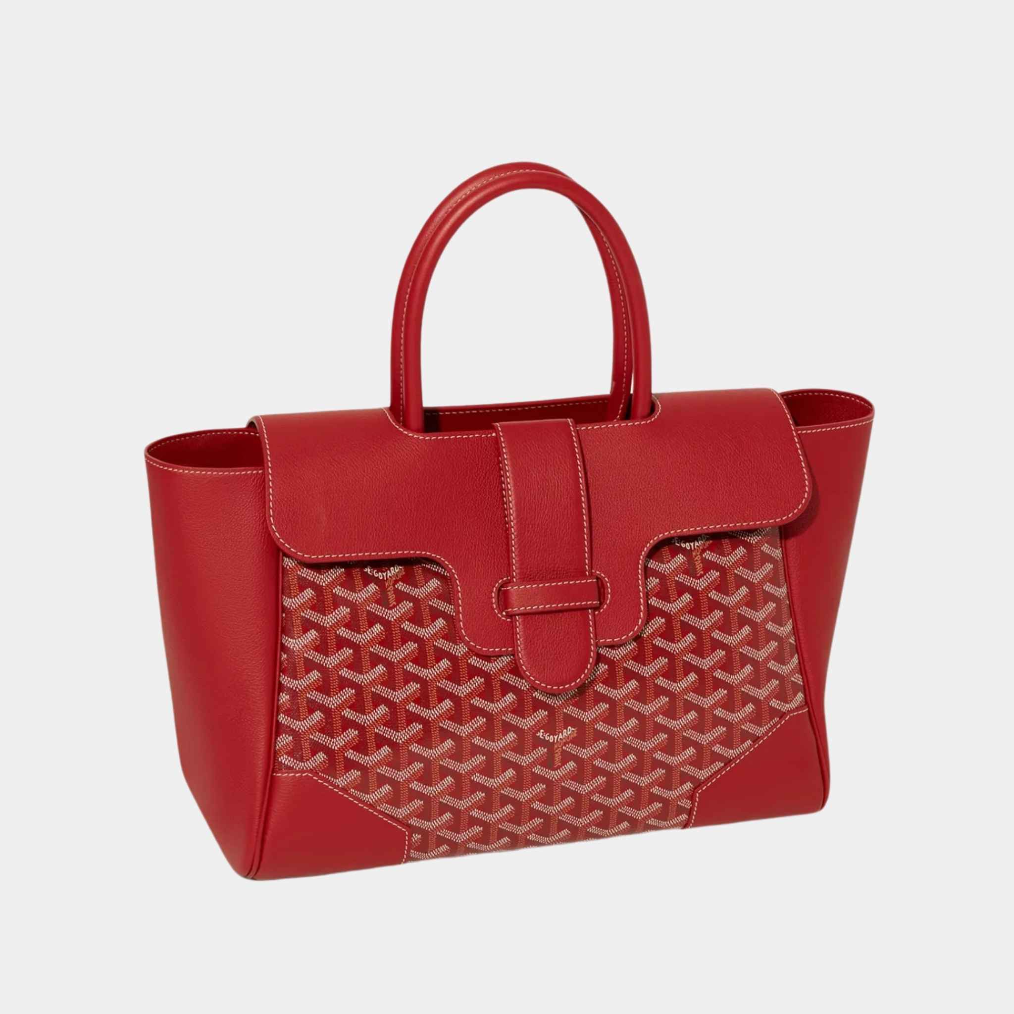 Goyard Saïgon Tote Bag, Red, Front View