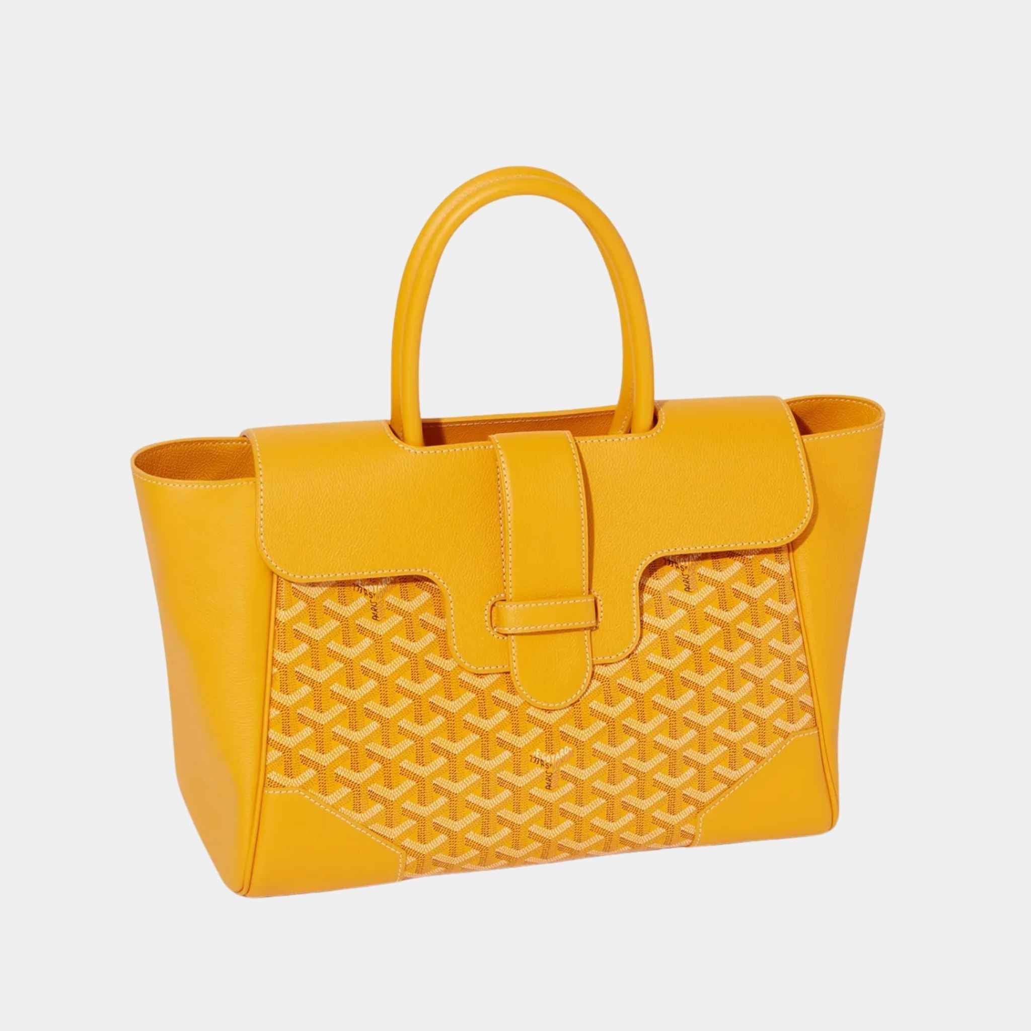 Goyard Saïgon Tote Bag, Yellow, Front View