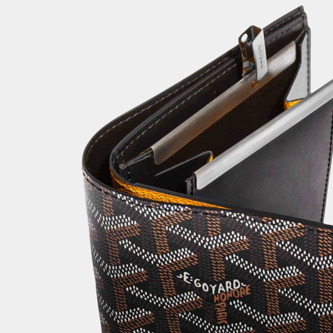 محفظة Goyard سان فلورانتان، لقطة مقربة، سوداء