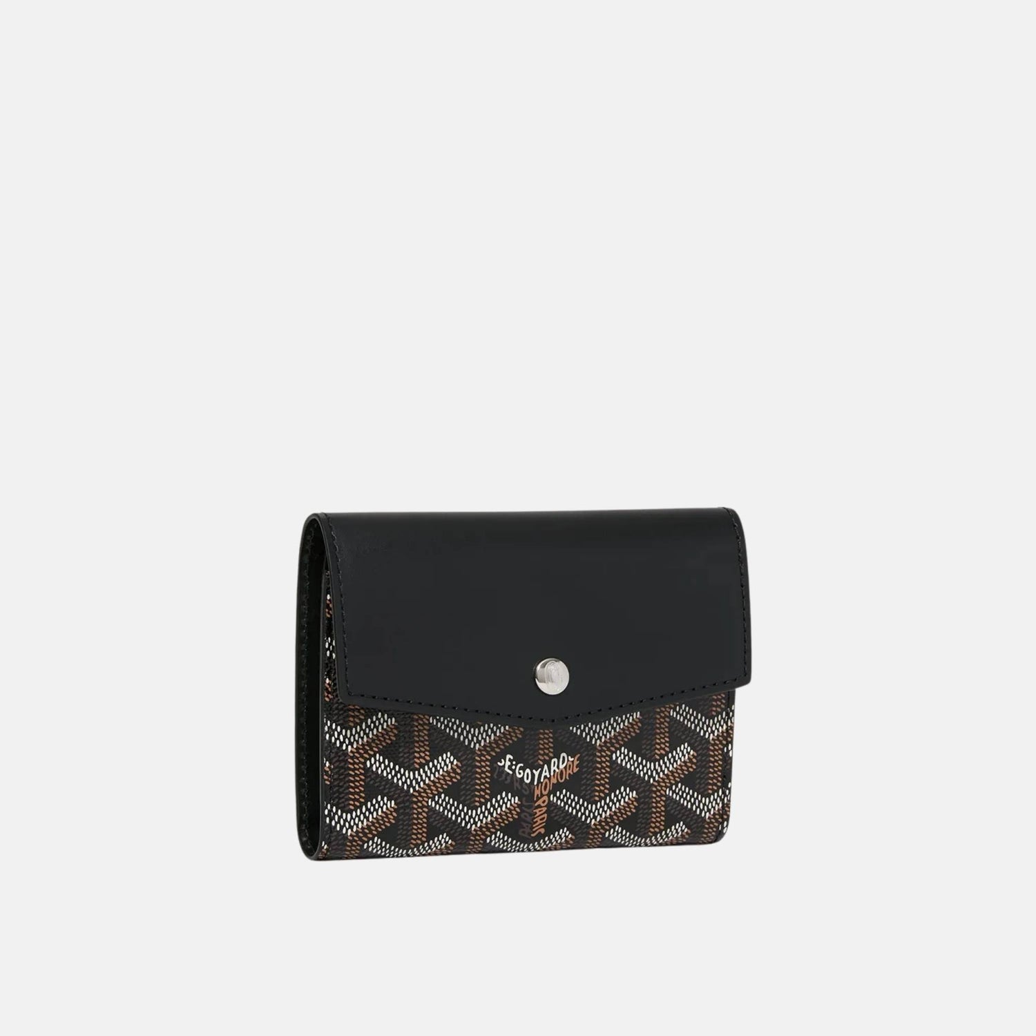 Goyard Saint Gabriel Wallet, Black, Front