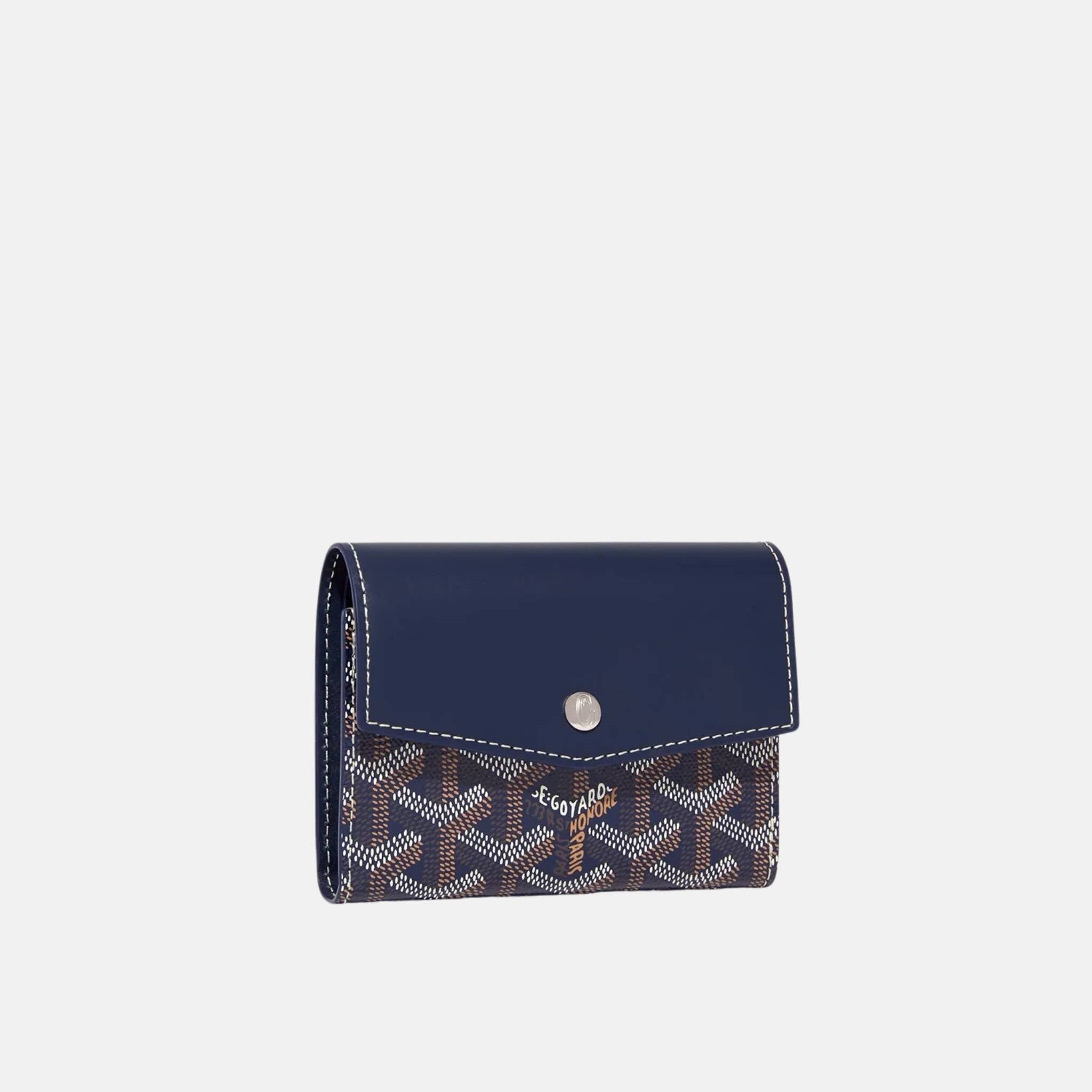 Goyard Saint Gabriel Wallet, Navy Blue