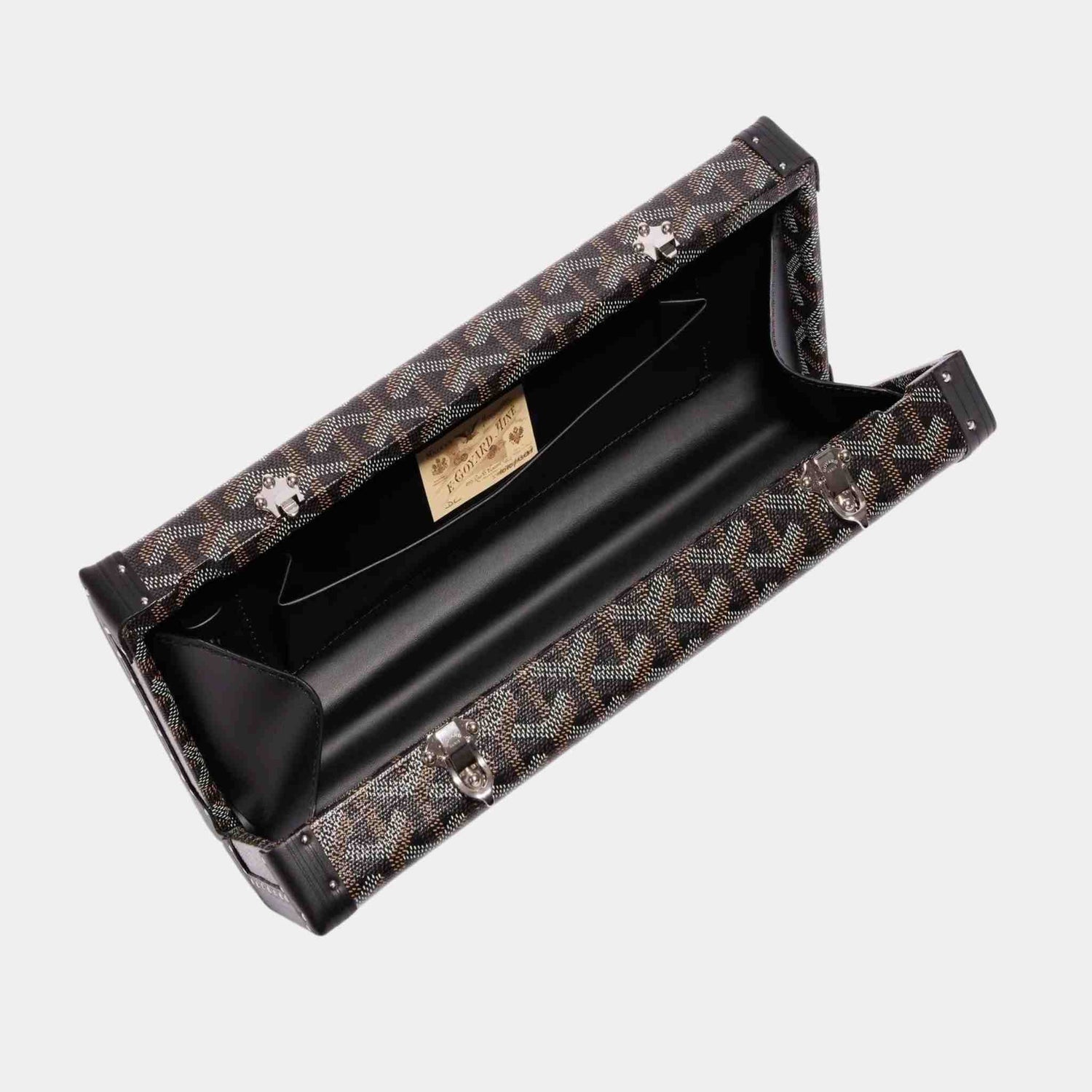 Goyard Saint Honore Trunk Bag, Black, top