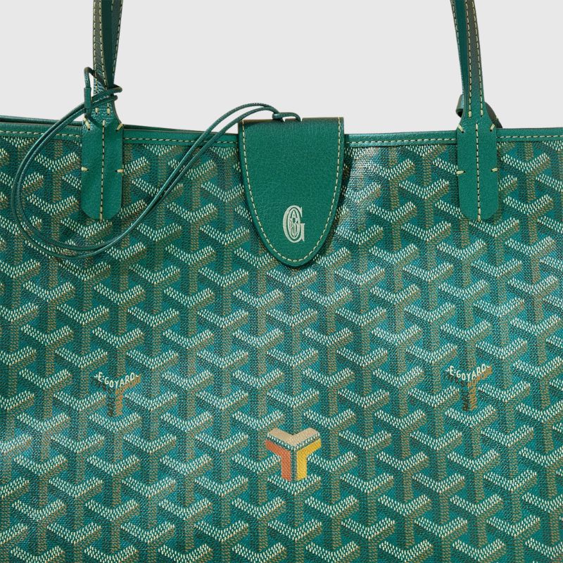 Goyard Saint Louis GM Bag 2024, Pearly Green, Close Up