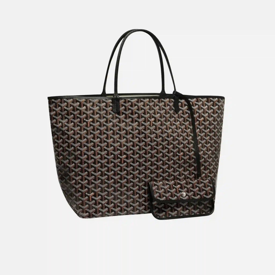 Goyard Saint Louis GM Bag, Black, front