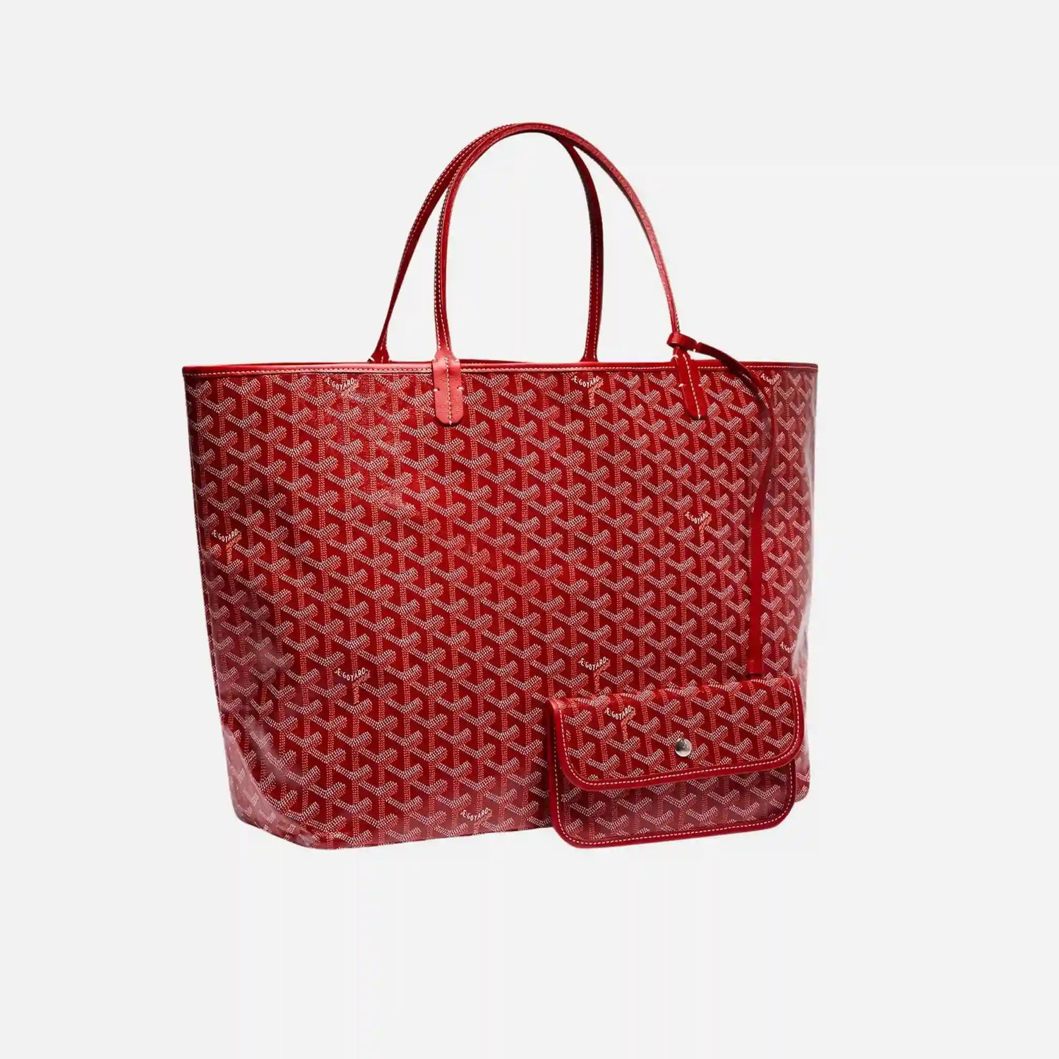 Goyard Saint Louis GM Bag, Red, front
