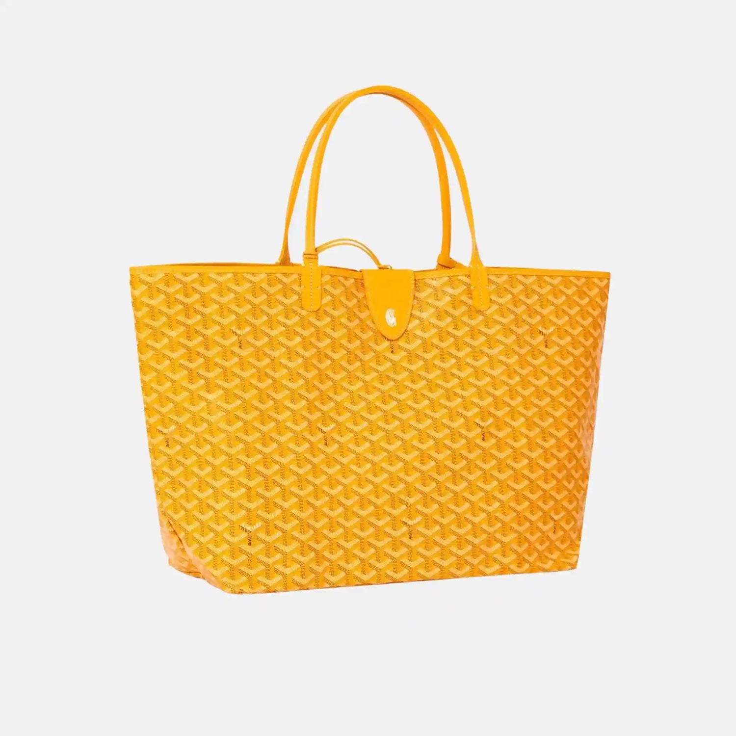 Goyard Saint Louis GM Bag, Yellow, Front, WIth Croc