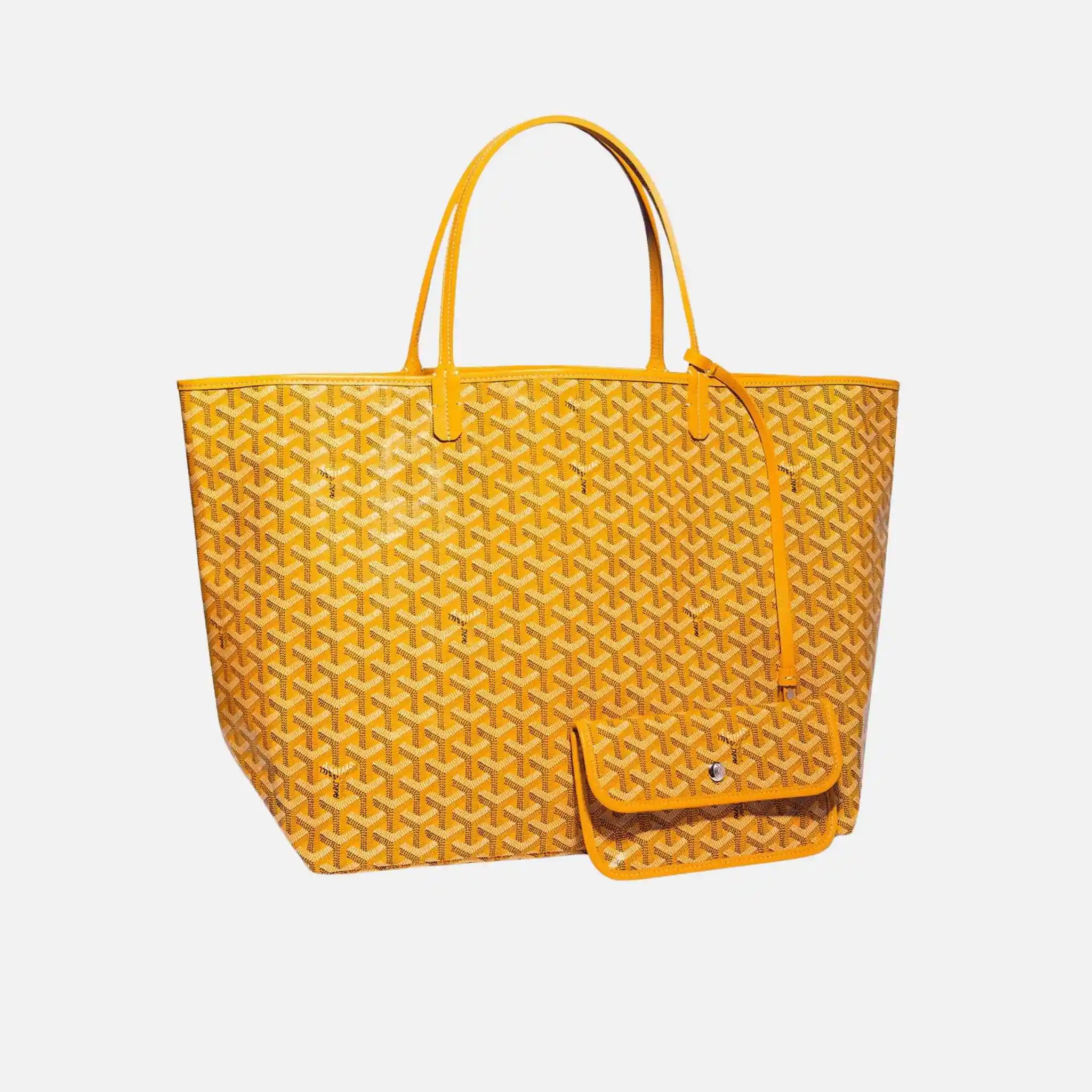 Goyard Saint Louis GM Bag, yellow, front