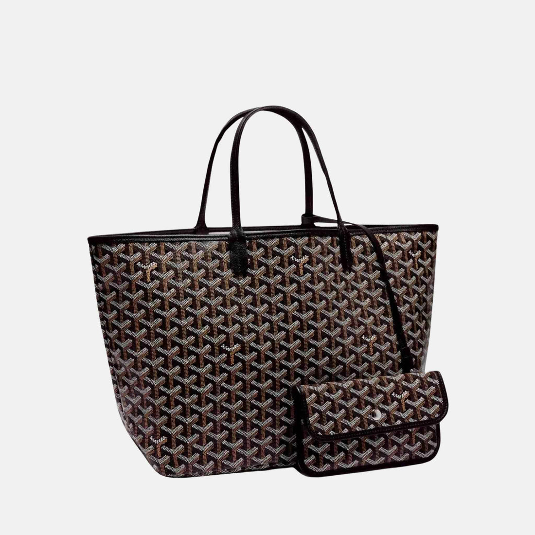 Goyard Saint Louis PM Bag, Black, Front View