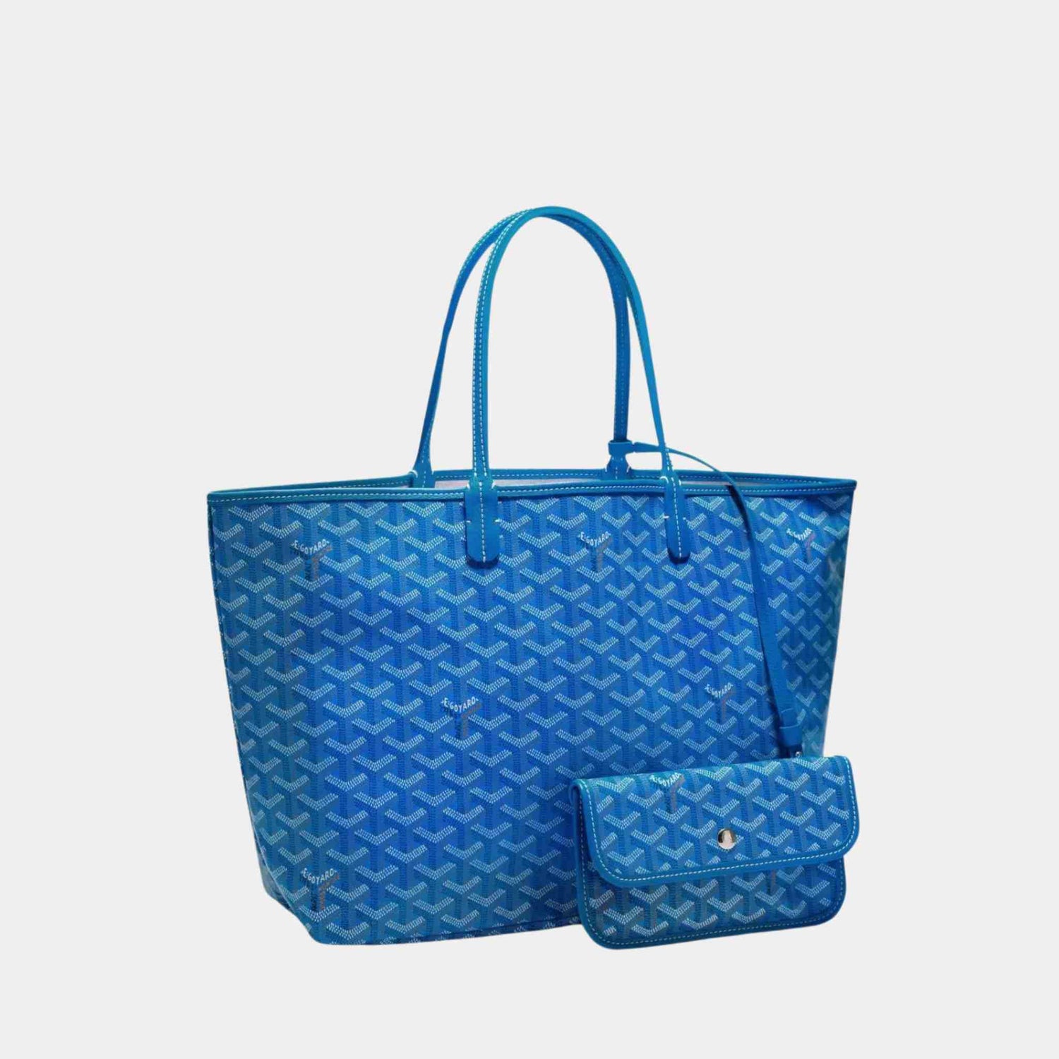 Goyard Saint Louis PM Bag, Blue, Front