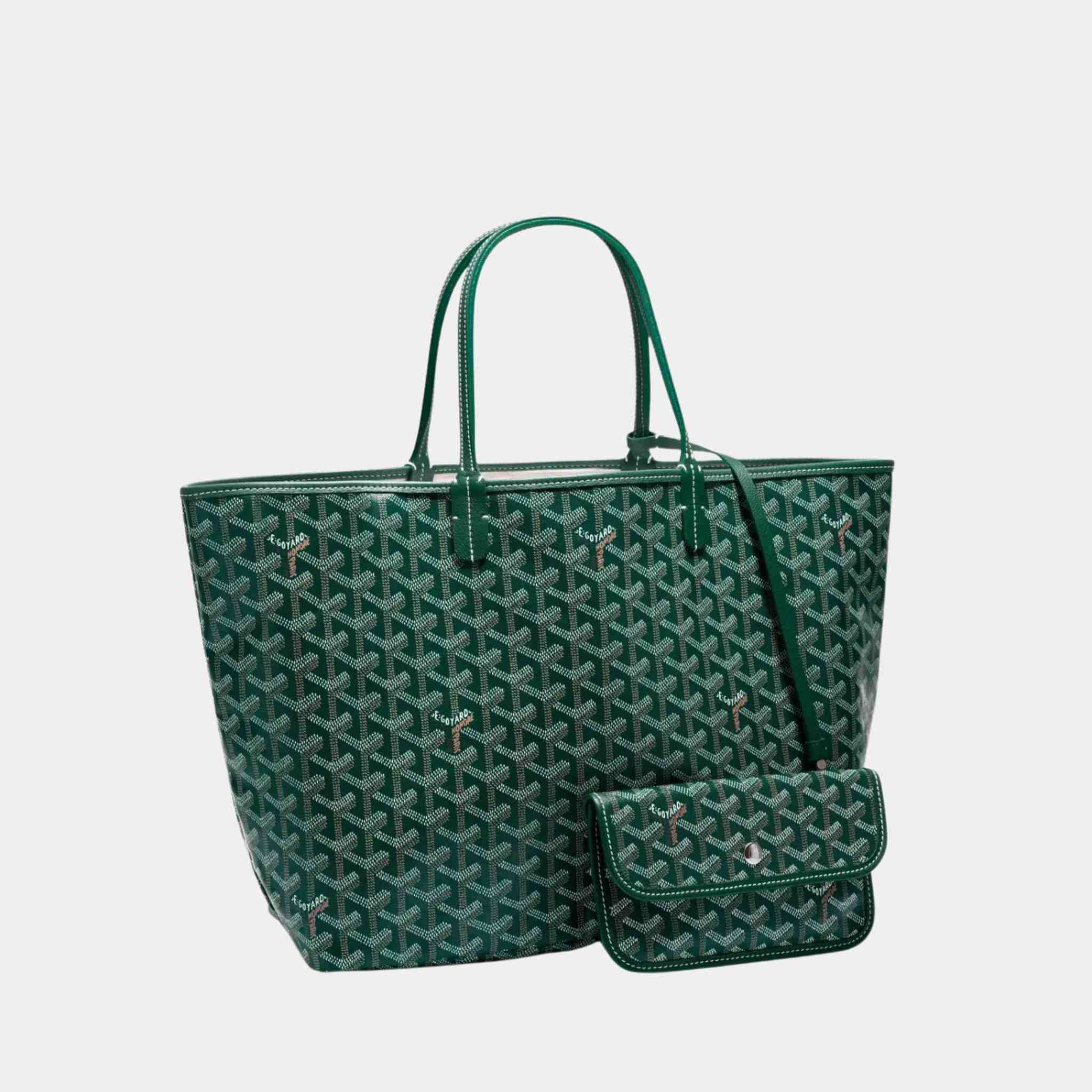 Goyard Saint Louis PM Bag, Green, Front