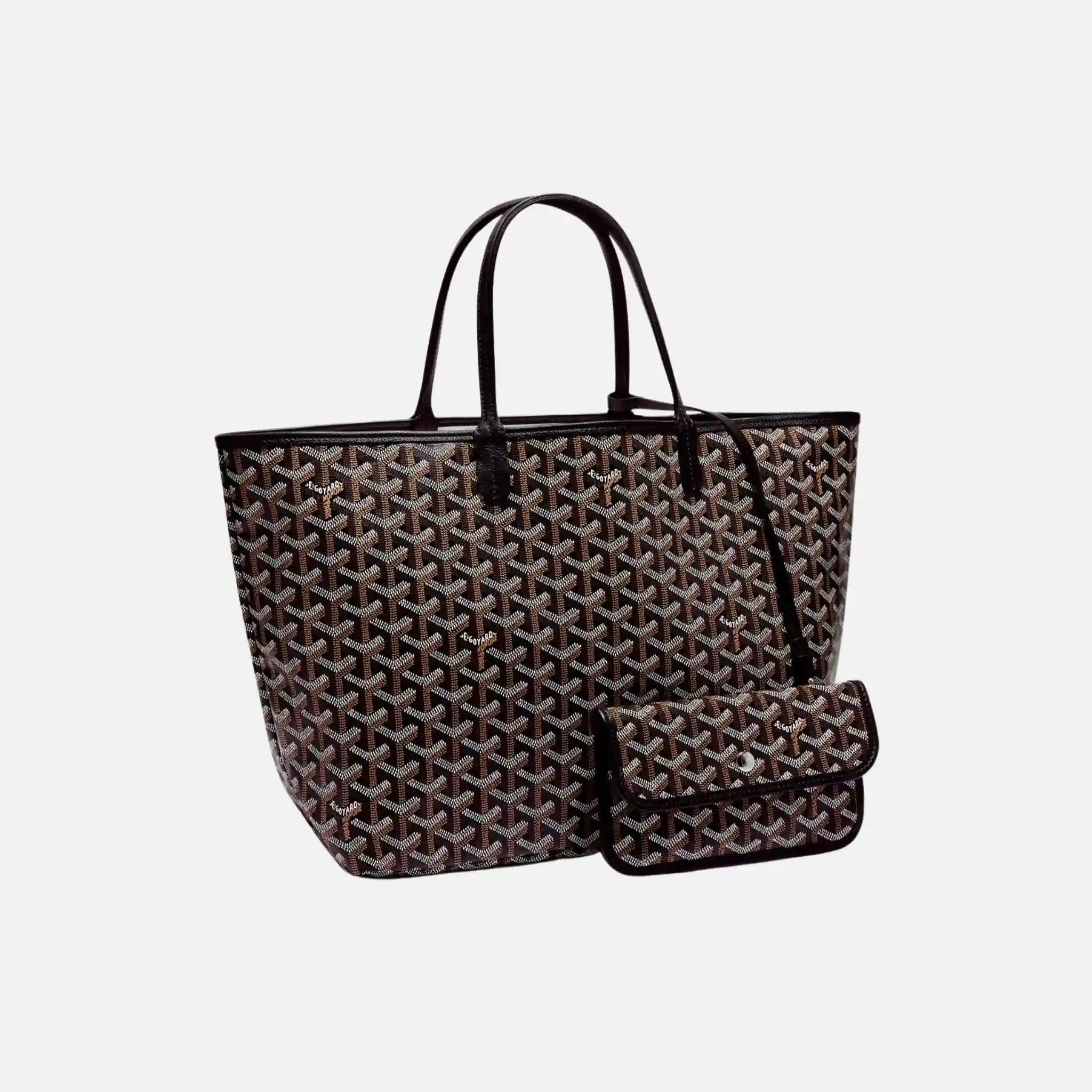 Goyard Saint Louis PM Bag, Black, Front