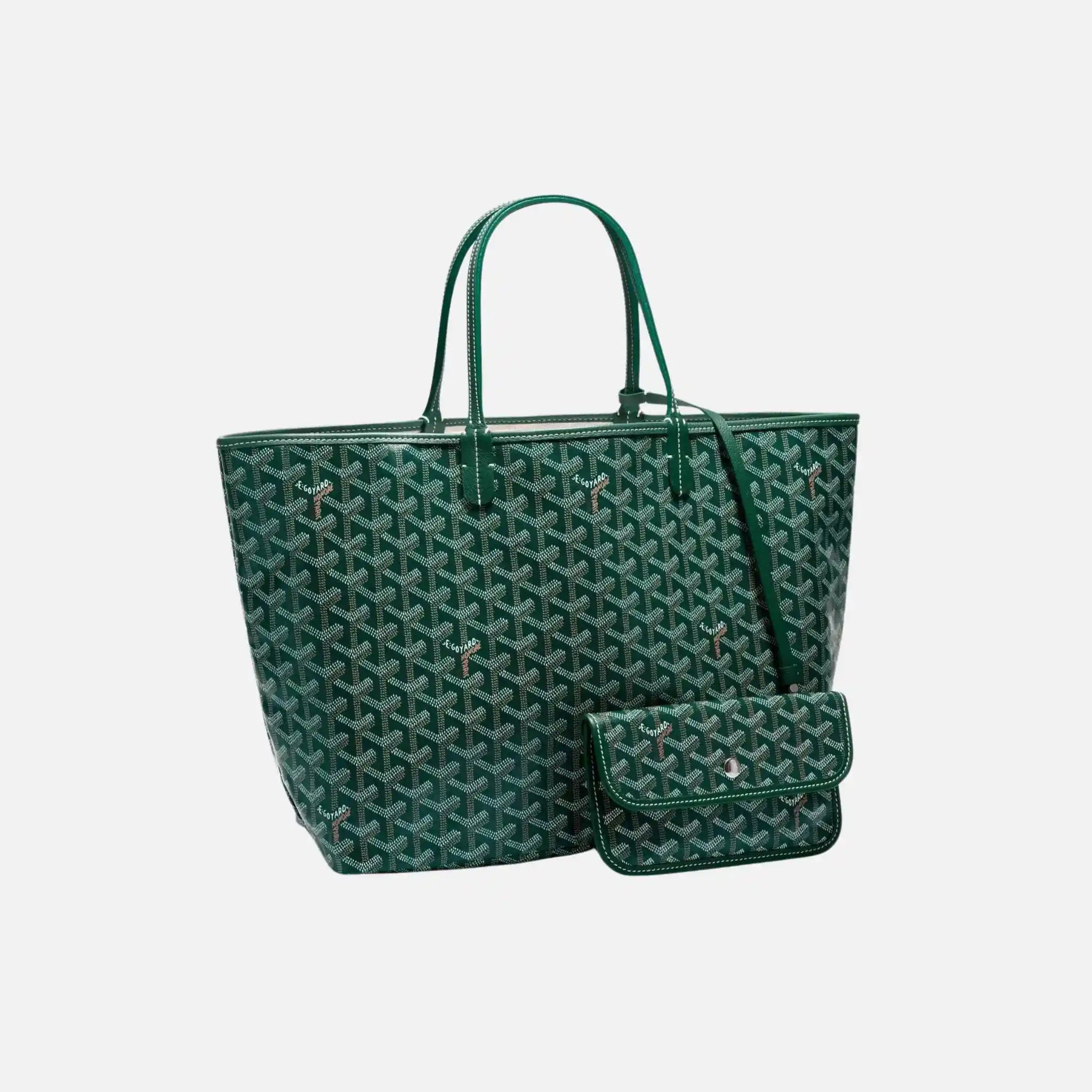Goyard Saint Louis PM Bag, Green, Front