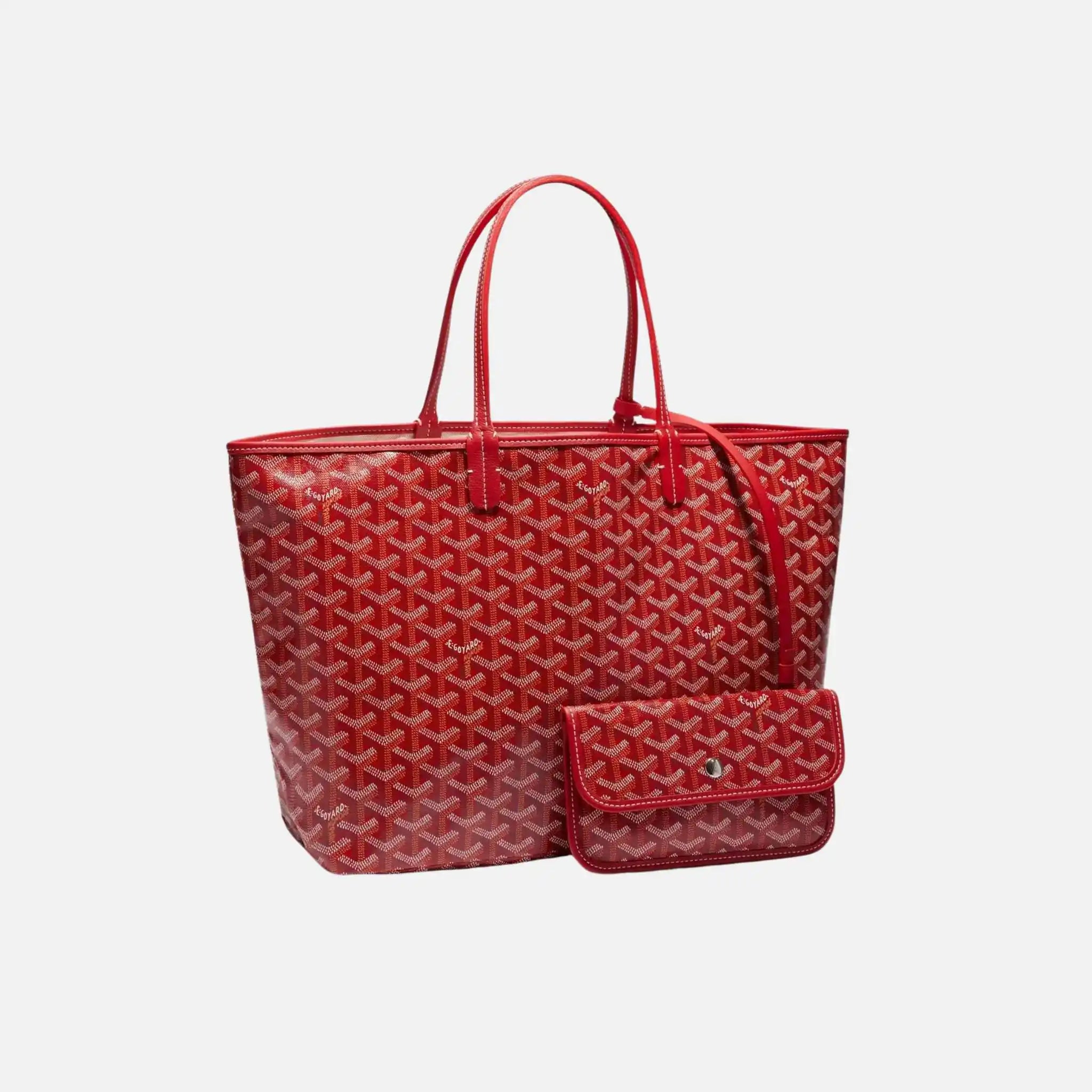 Goyard Saint Louis PM Bag, Red, Front