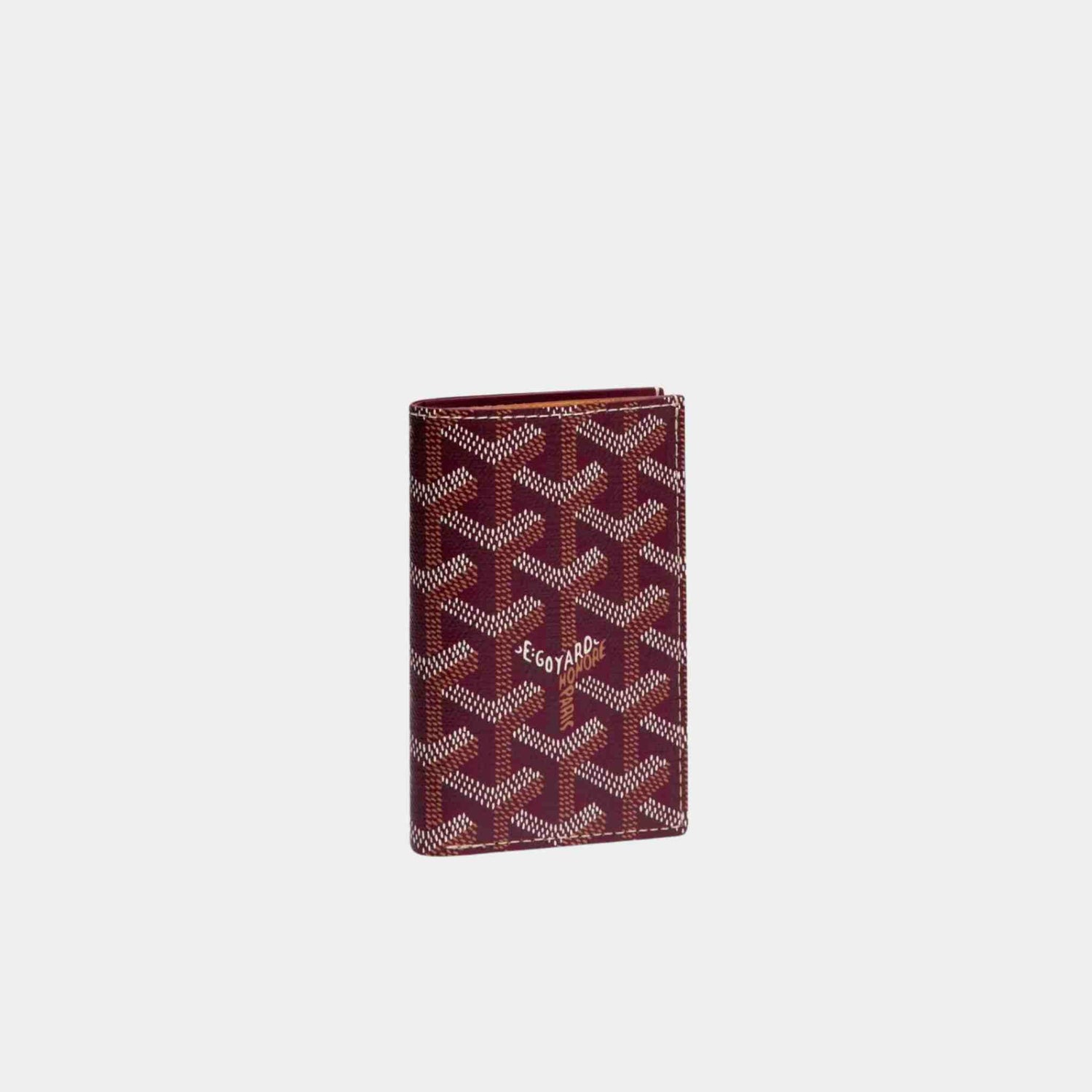 Goyard Saint-Marc Card Wallet, Burgundy, Front