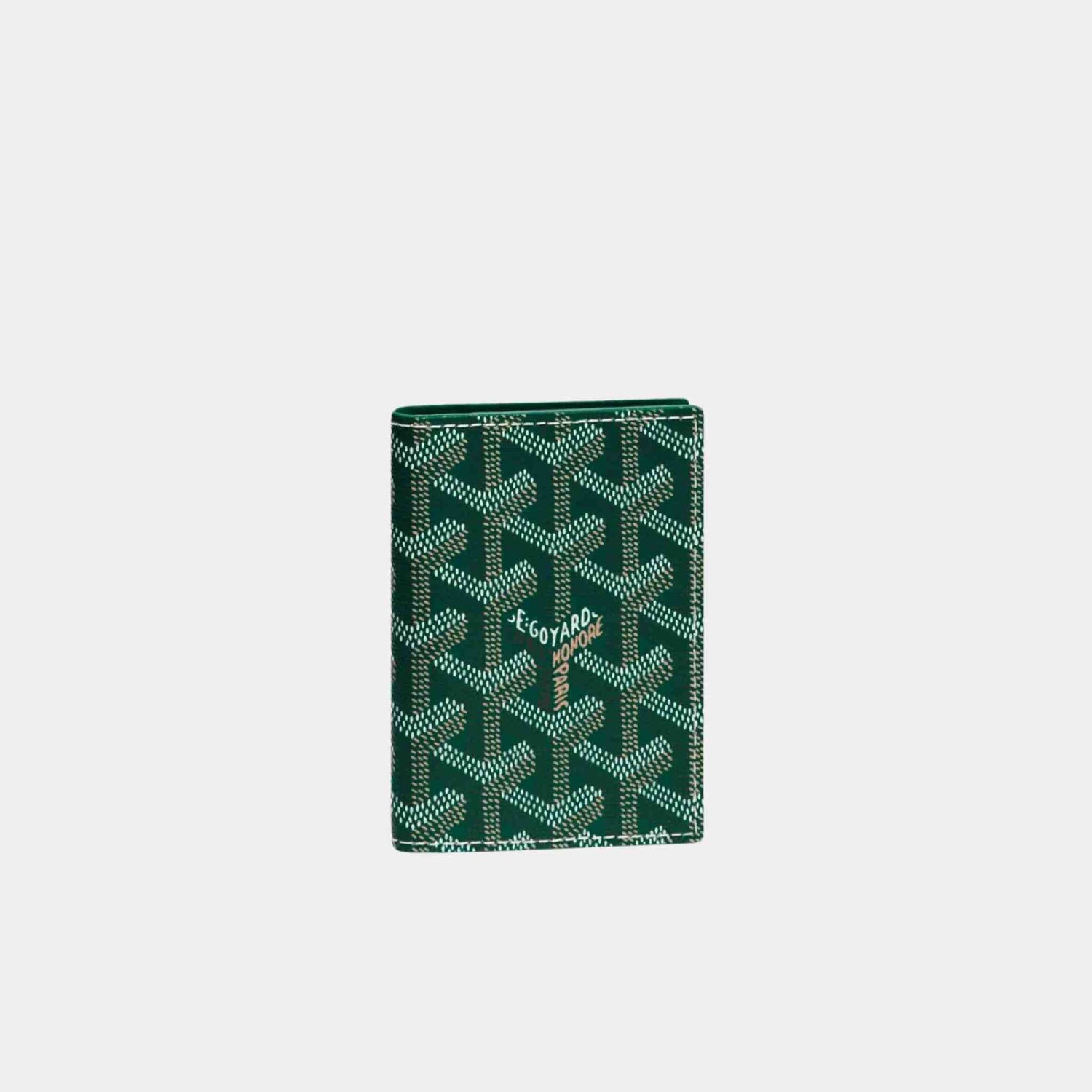 Goyard Saint-Marc Card Wallet, Green, Front