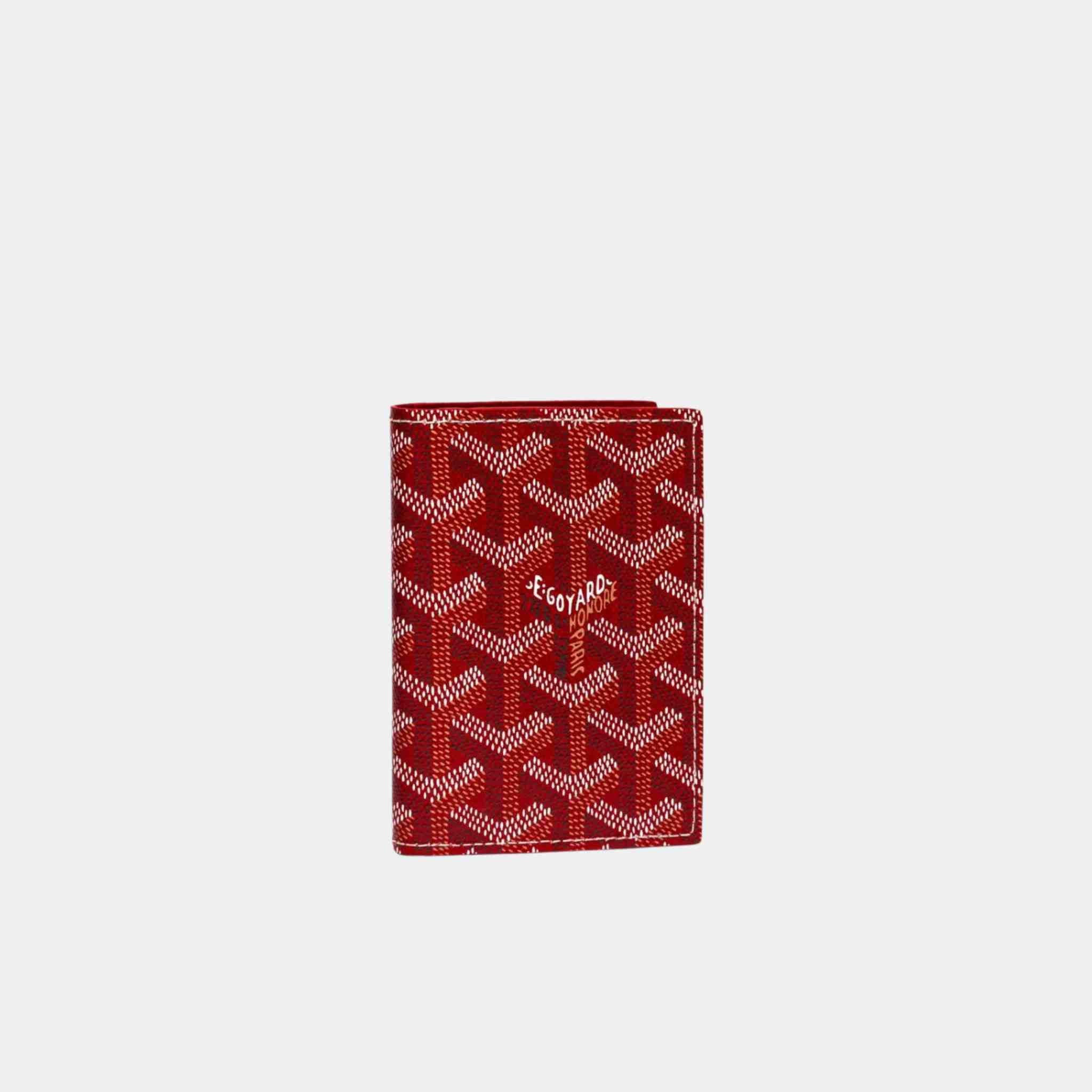 Goyard Saint-Marc Card Wallet, Red, Front