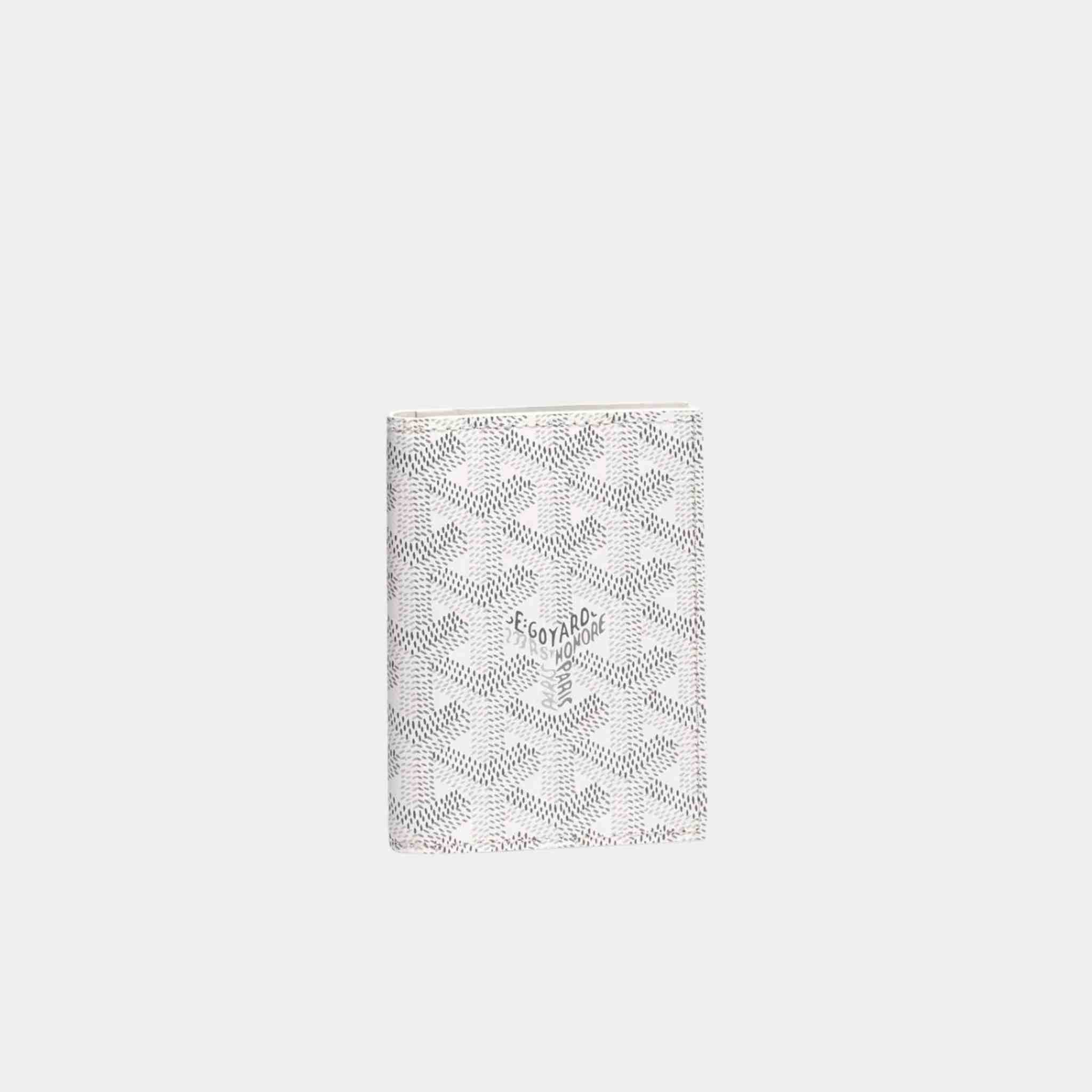 Goyard Saint-Marc Card Wallet, White, Front