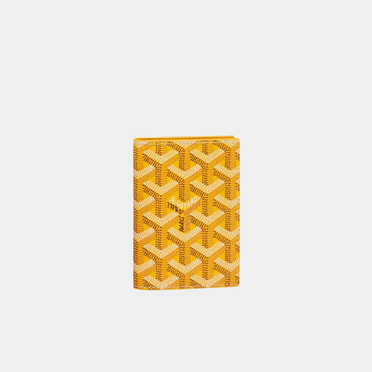 Goyard Saint-Marc Card Wallet, Yellow, Front